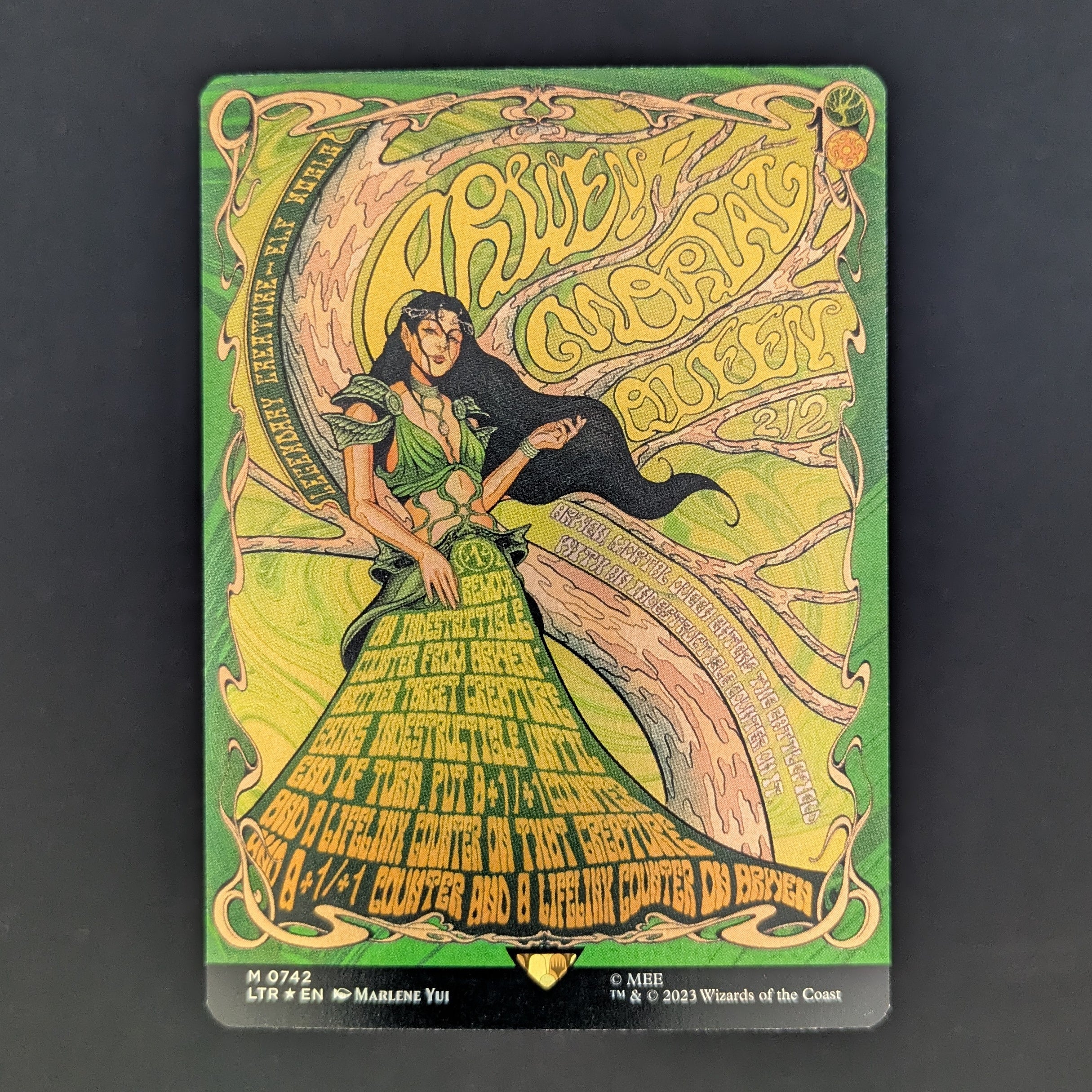[FOIL] Arwen, Mortal Queen (Borderless Poster) - The Lord of the Rings: Tales of Middle-earth Holiday Release - English - NM