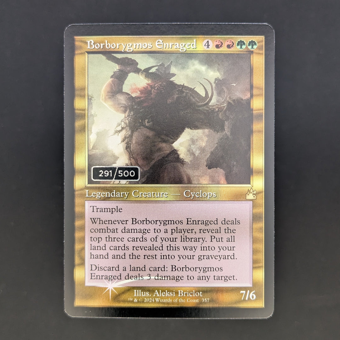 FOIL] Borborygmos Enraged (Retro Frame) (Serial Numbered)