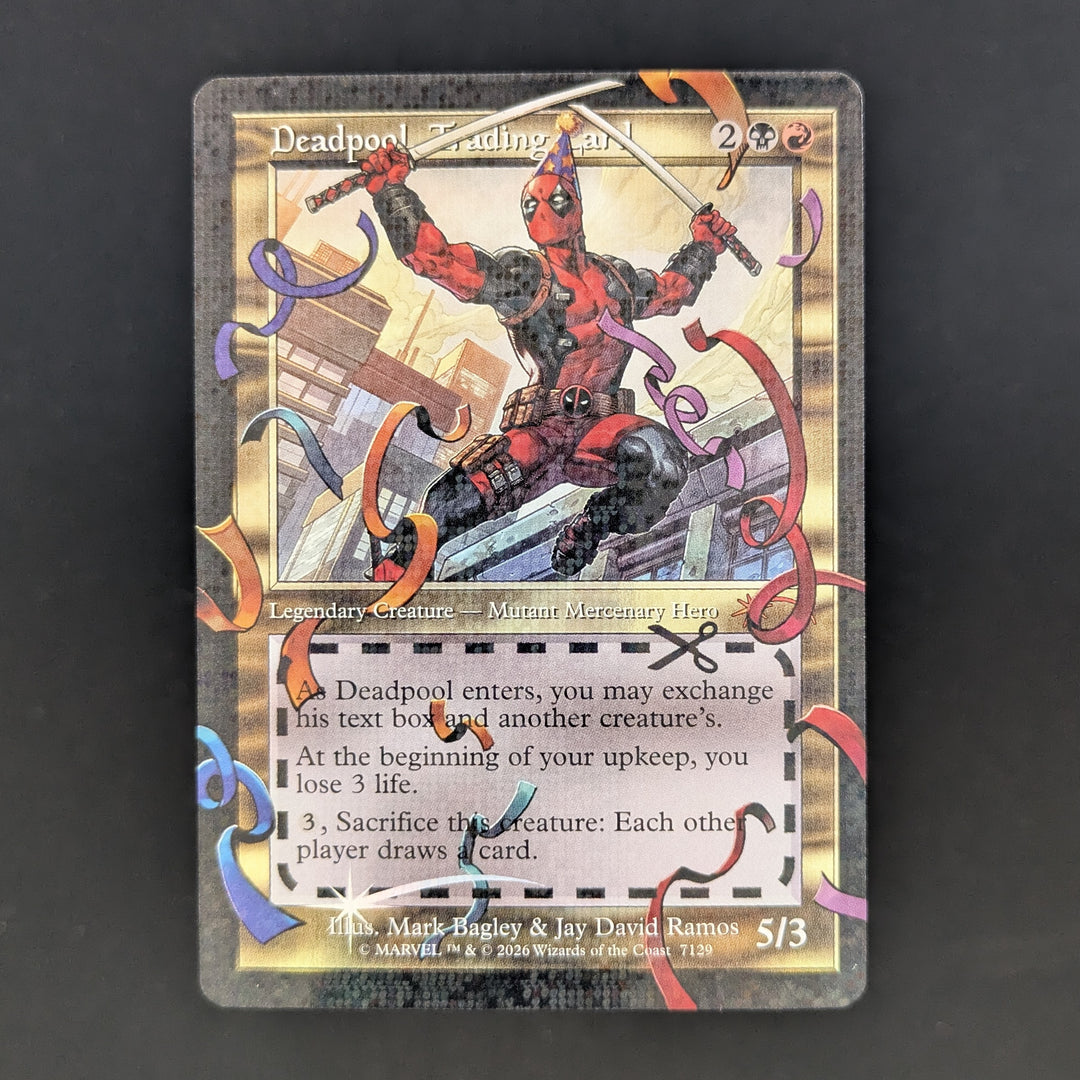 deadpool the trading card mtg Magic Gathering Secret Lair x Marvel's (Foil) : Toys & Games As Deadpool enters mtg deadpool cards This Enchantment