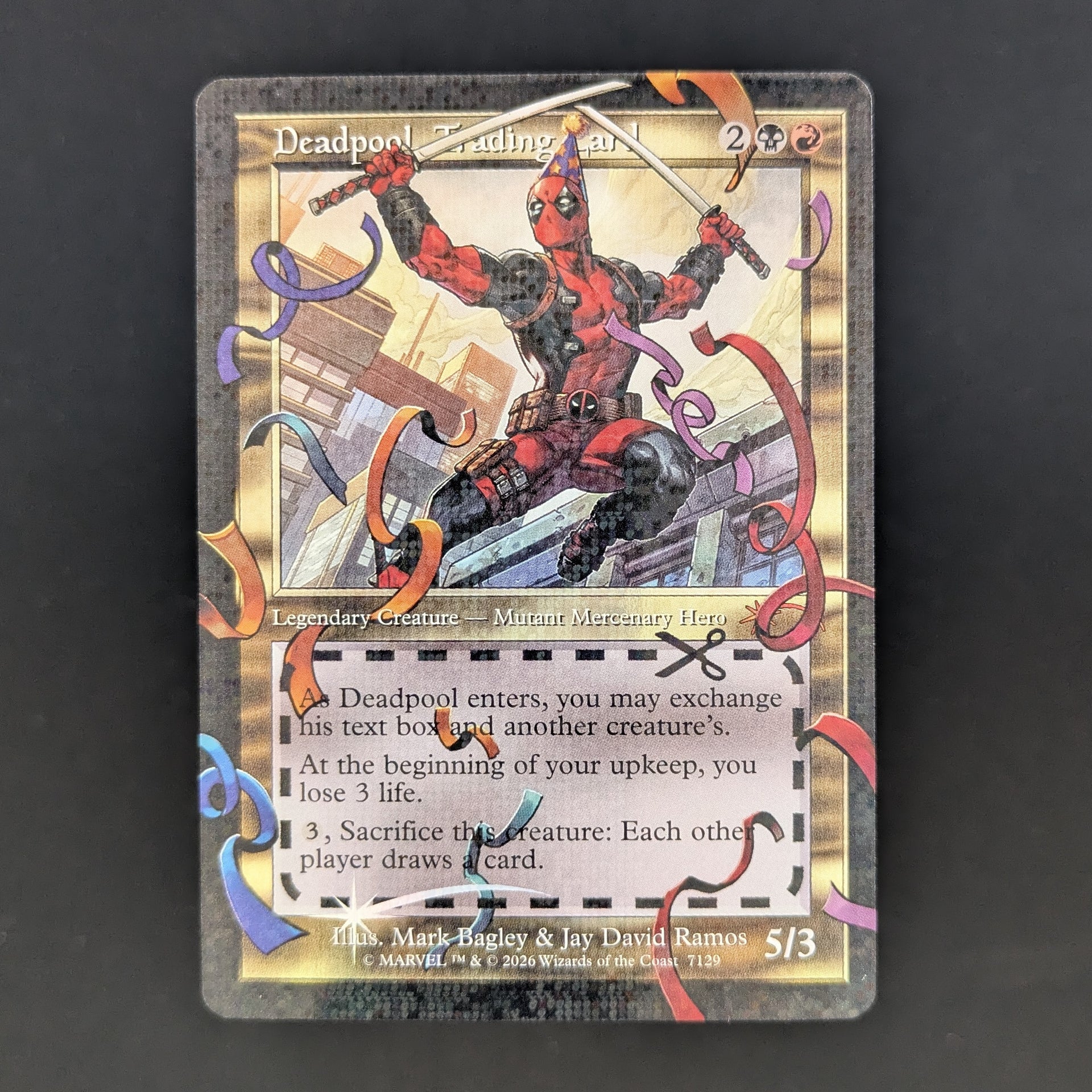deadpool mtg card price Commander Deck EDH Deck Deadpool, Trading 100 Magic Cards Custom Deck Rakdos Marvel you lose 3 life. Deadpool, Trading Card (Marvel) |