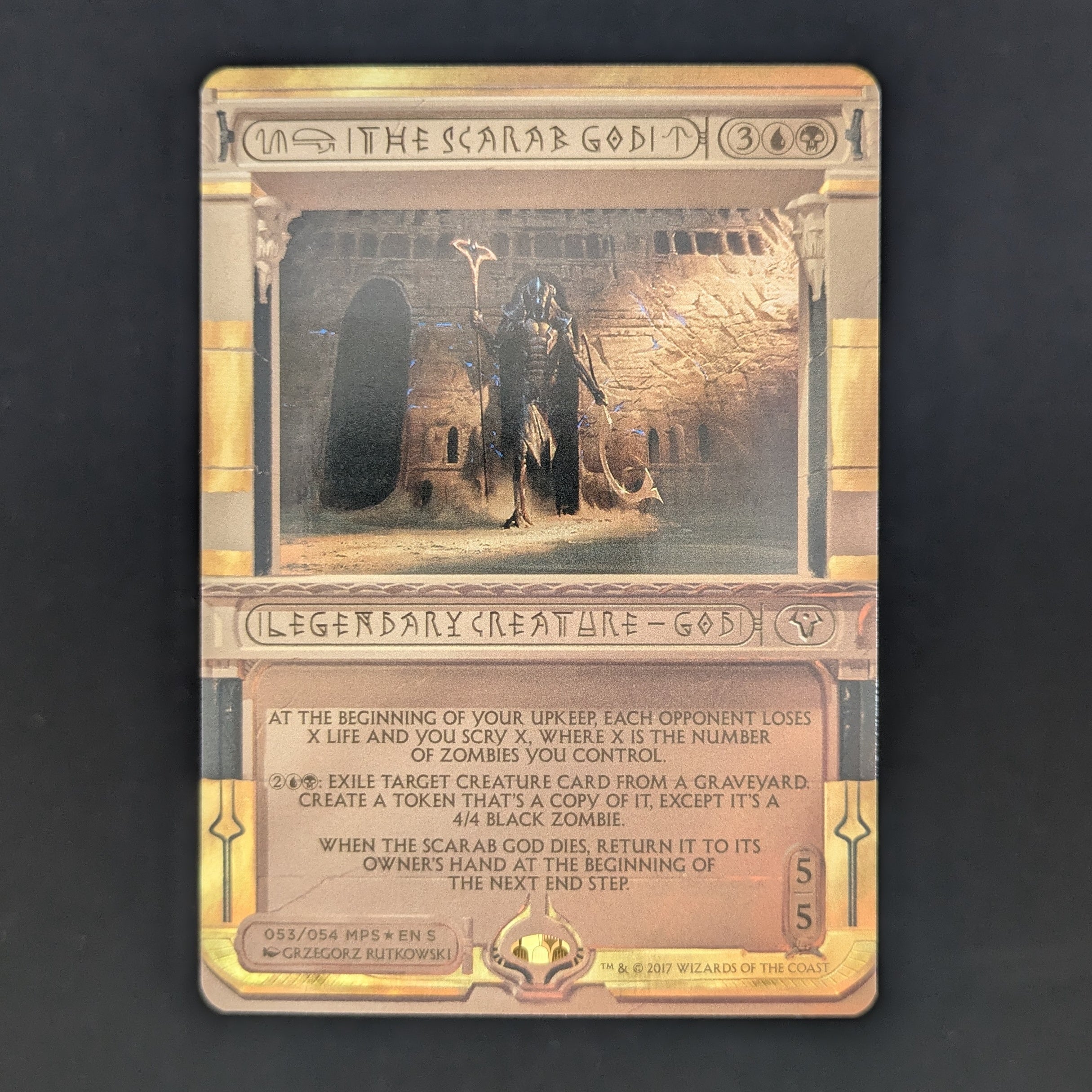 [FOIL] The Scarab God - Amonkhet Invocations - English - NM