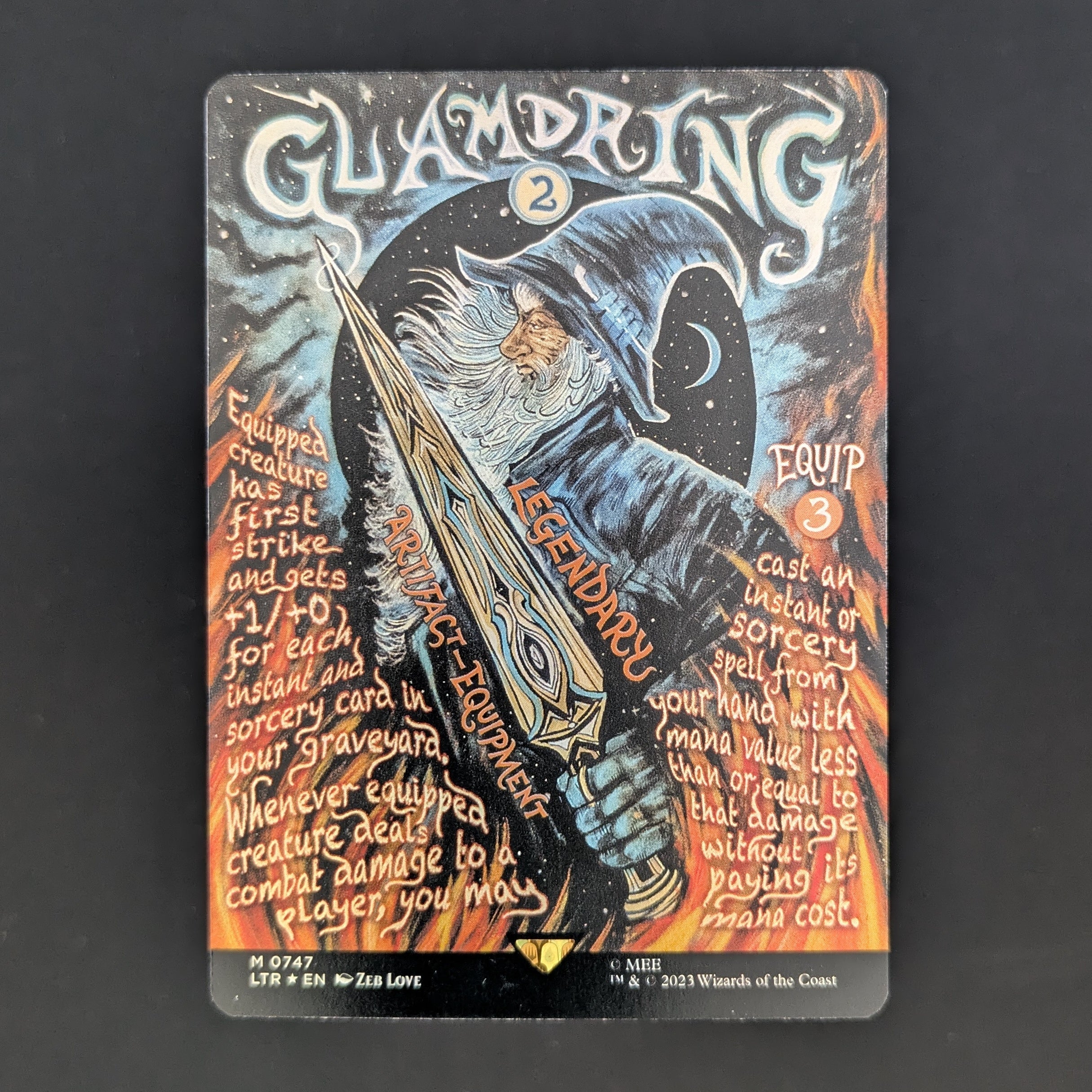 MTG グラムドリング/Glamdring ポスター　Foil FOIL] Glamdring (Borderless Poster) - The Lord of the Rings: Tales of