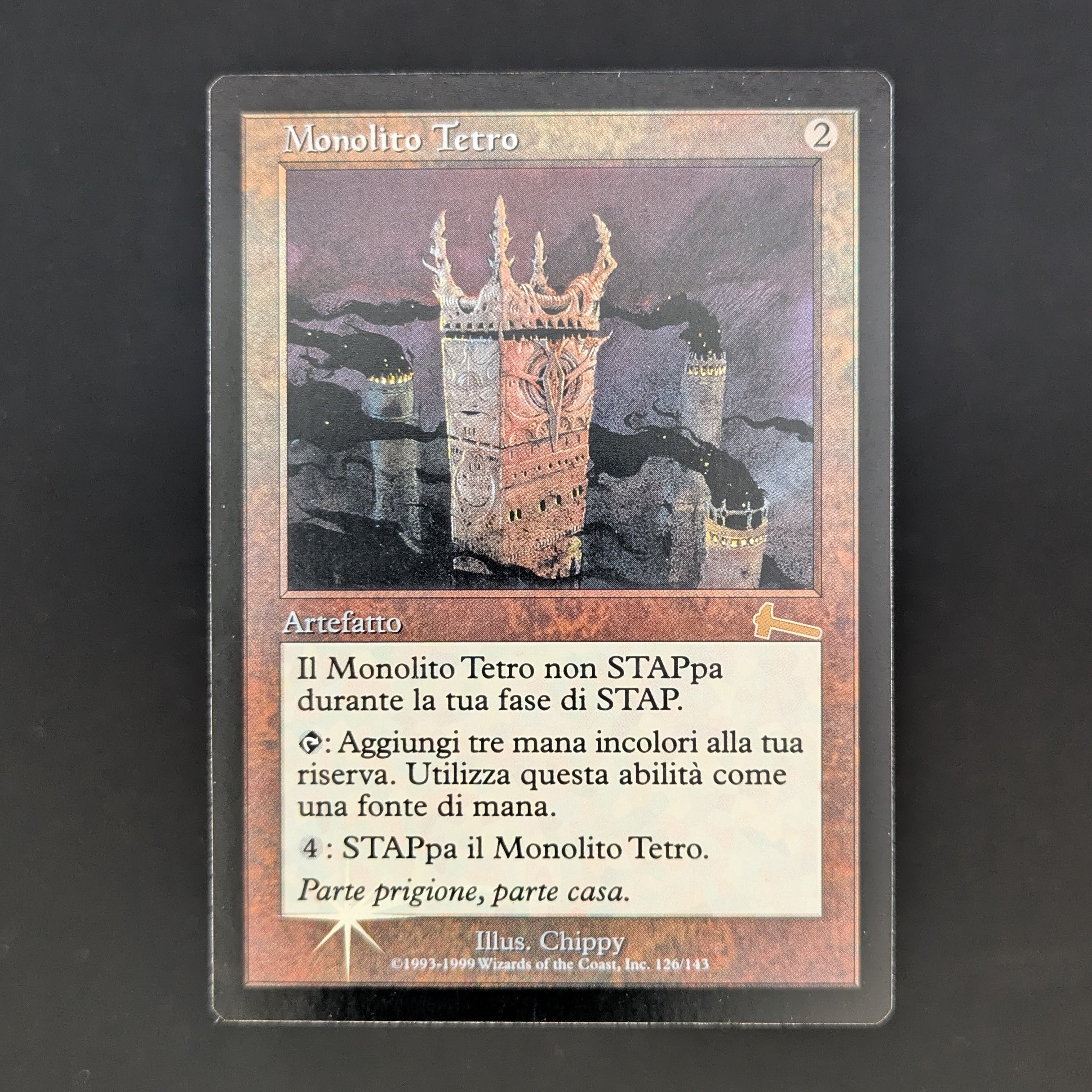 [FOIL] Grim Monolith - Urza's Legacy - Italian - GD - BINDER DING