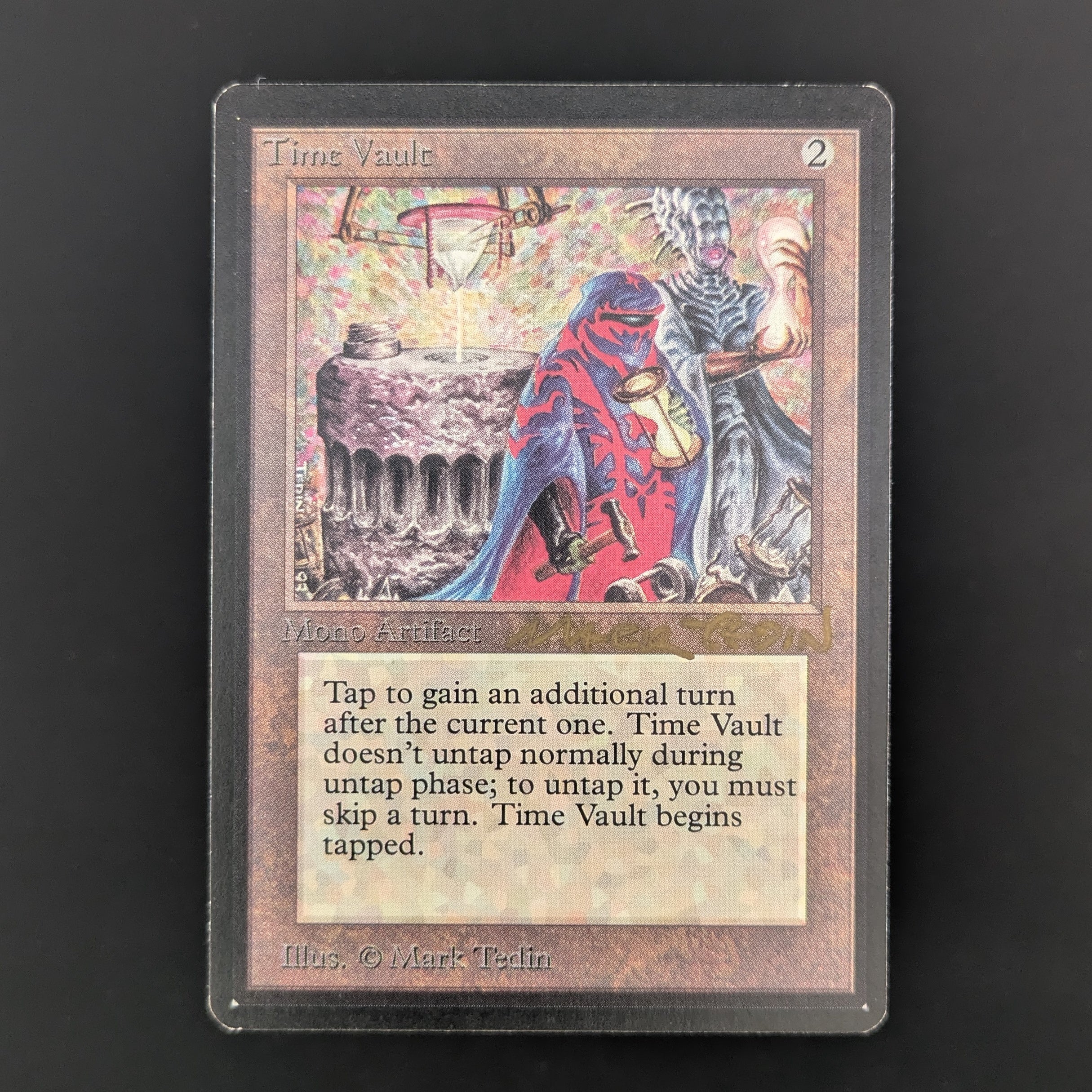 MTG Singles - Time Vault - Beta - EX - SIGNED - 35450