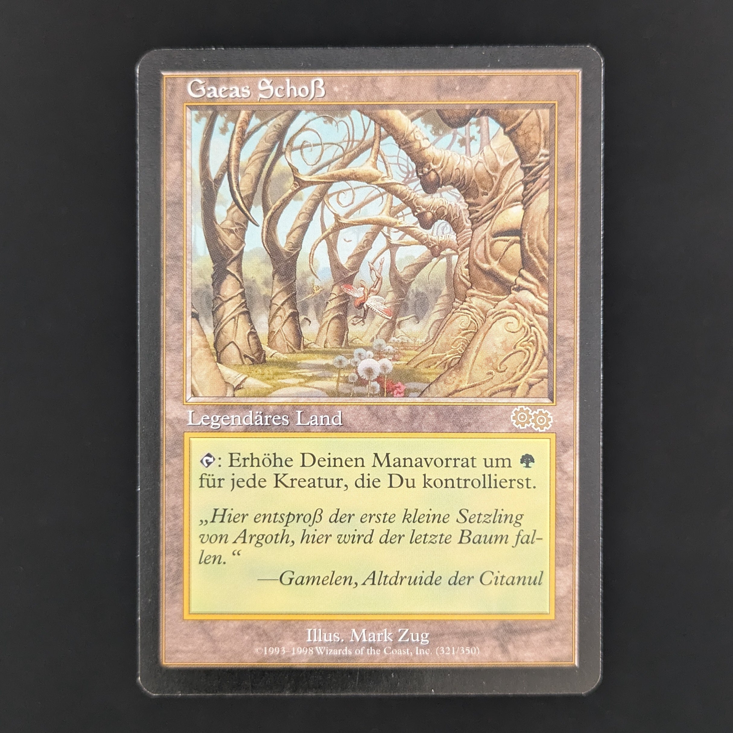 MTG Singles - Gaea's Cradle - Urza's Saga - German - EX - 35506