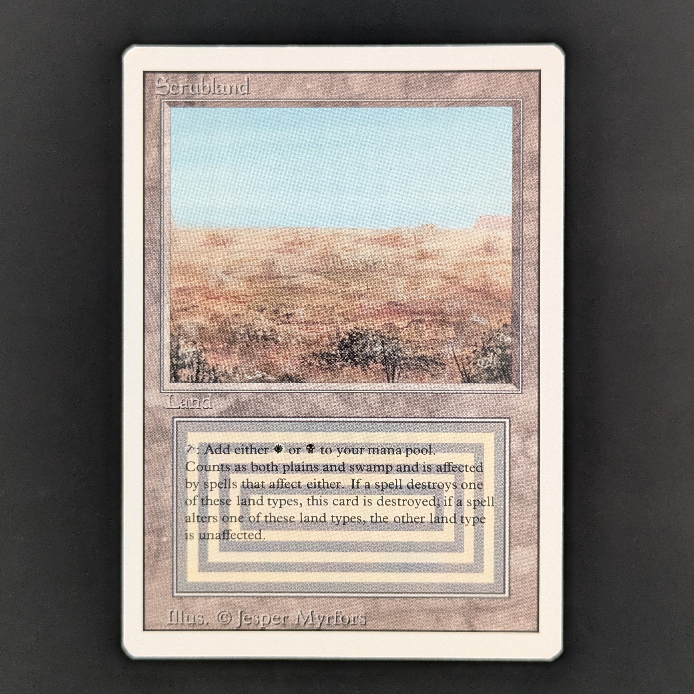 MTG Singles - Scrubland - Revised - GD - 35546