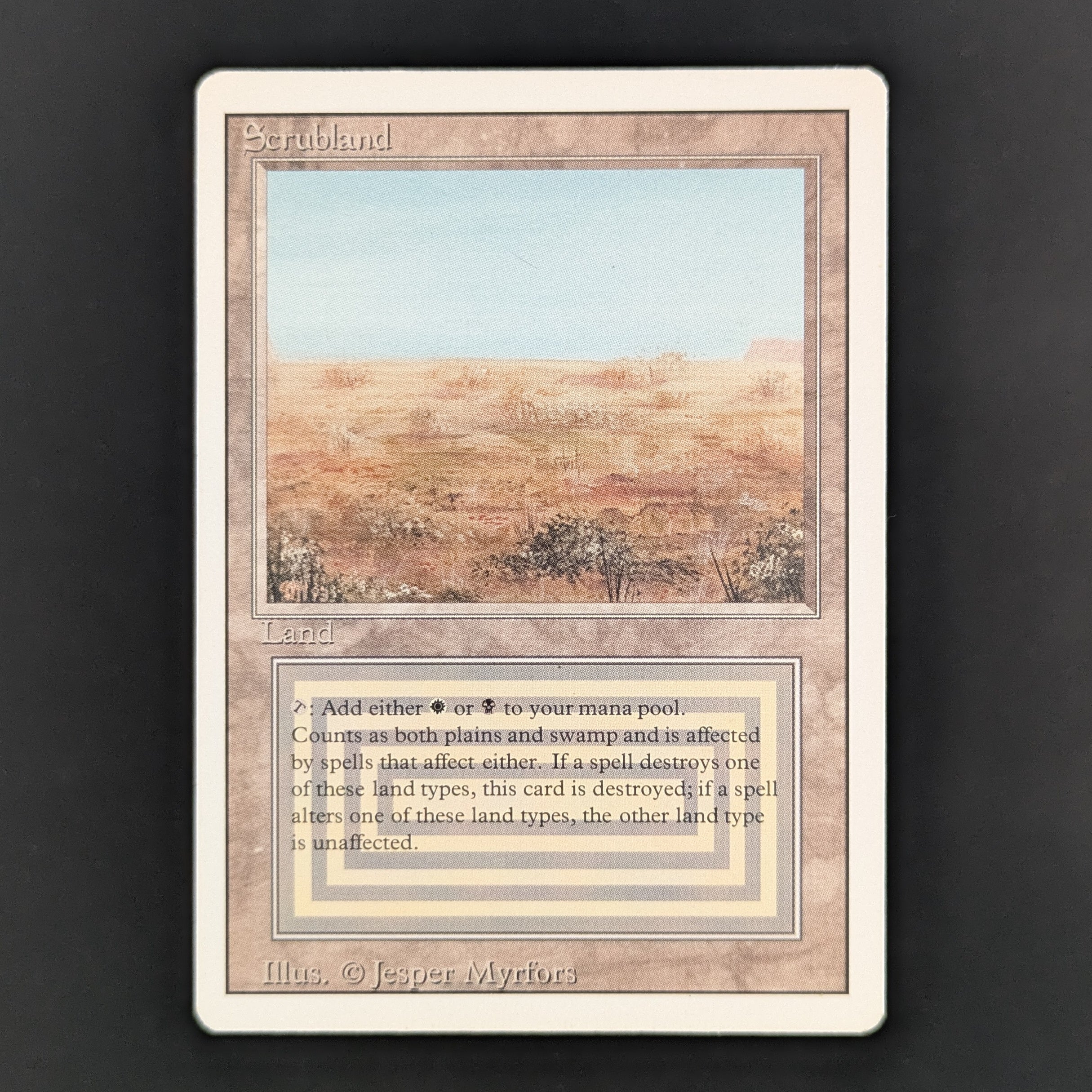 MTG Singles - Scrubland - Revised - GD - 35548