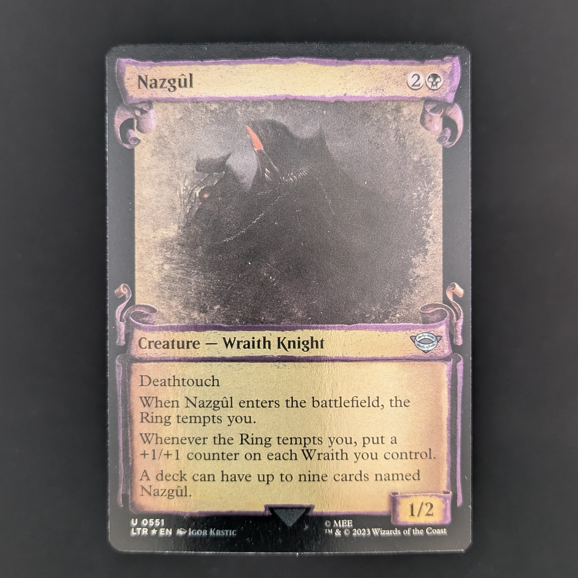 [FOIL] Nazgul (0551) (Showcase Scrolls) - The Lord of the Rings: Tales of Middle-earth Holiday Release - English - NM