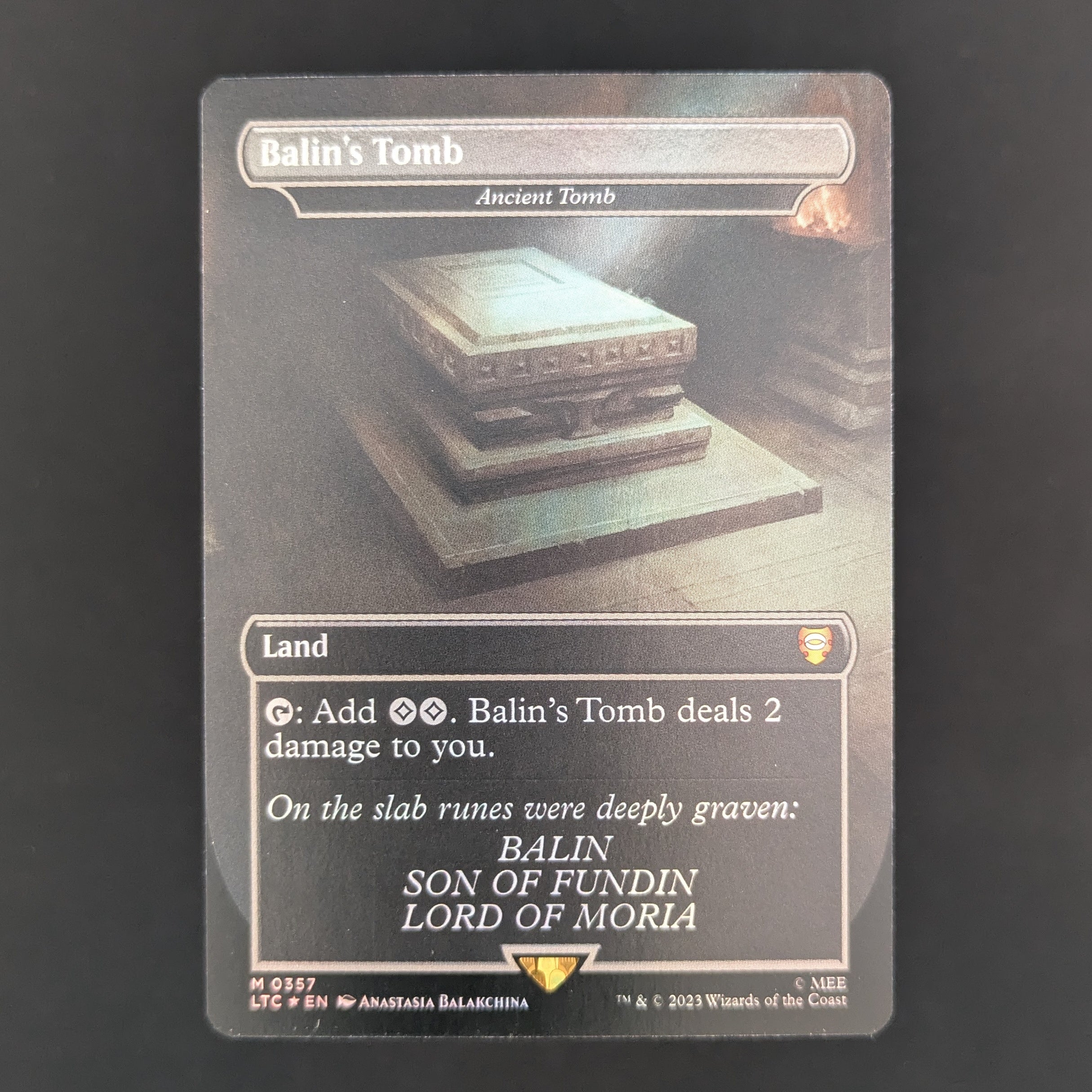 [FOIL] Balin's Tomb - Ancient Tomb - Commander: The Lord of the Rings: Tales of Middle-earth: Extras - English - NM