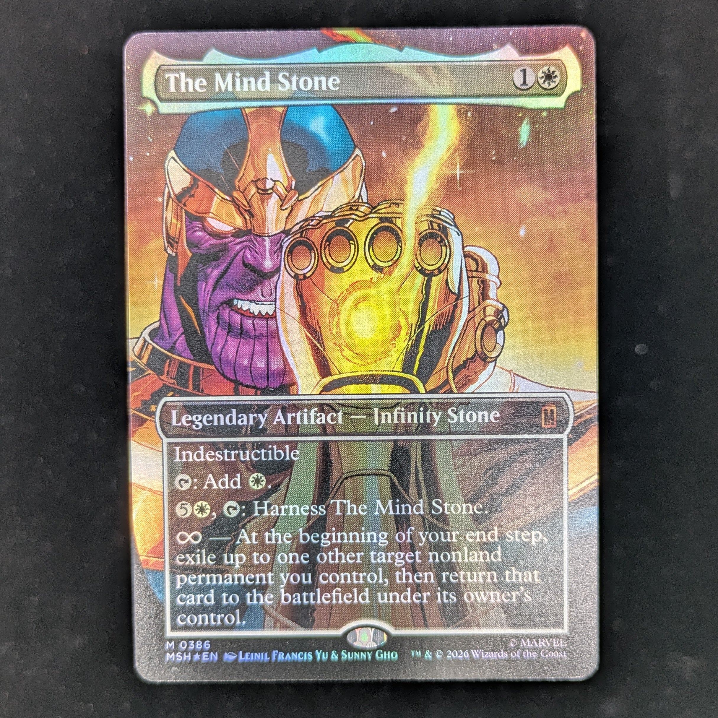 [FOIL] The Mind Stone (Borderless) - Marvel Super Heroes: Extras - English - NM