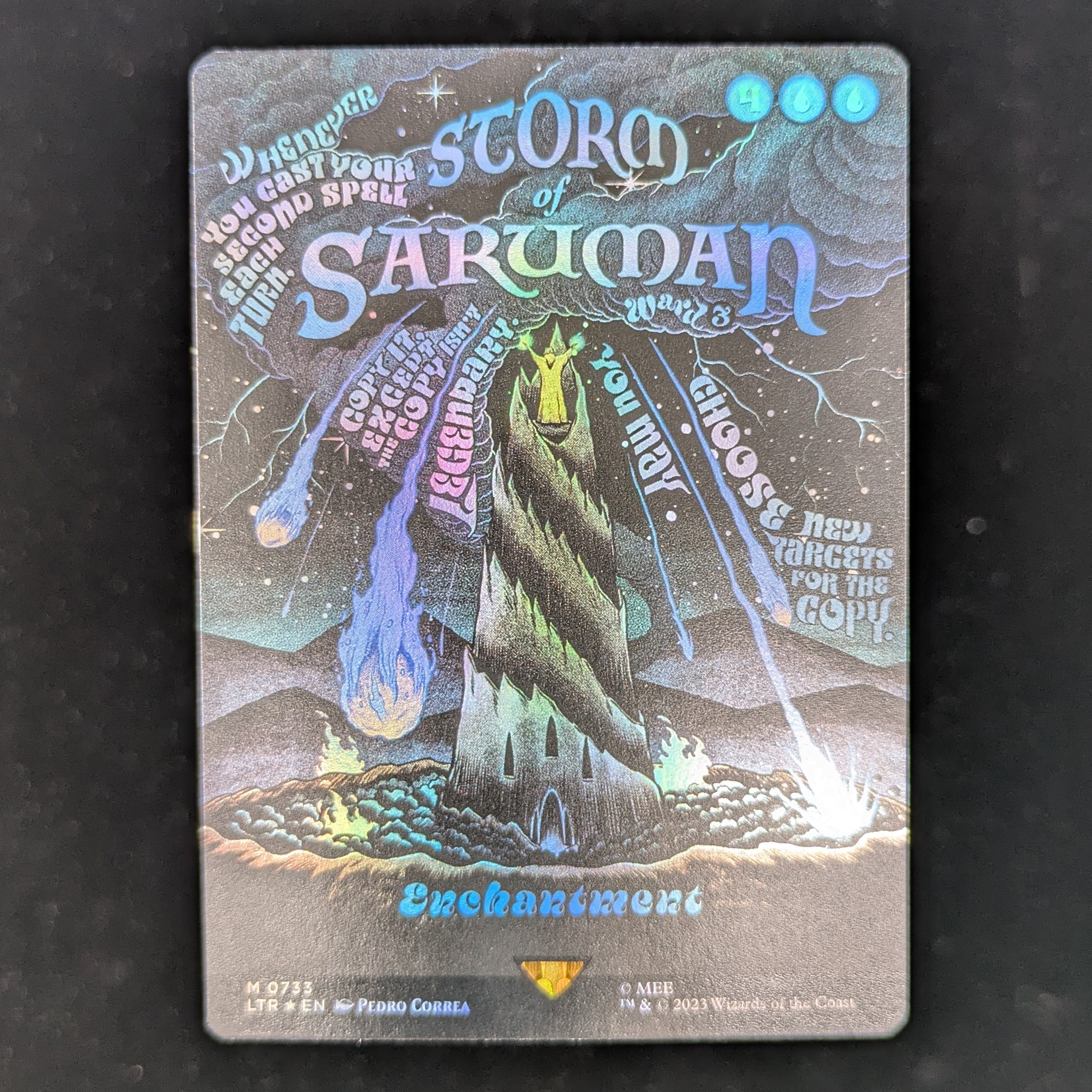 [FOIL] Storm of Saruman (Borderless Poster) - The Lord of the Rings: Tales of Middle-earth Holiday Release - English - NM