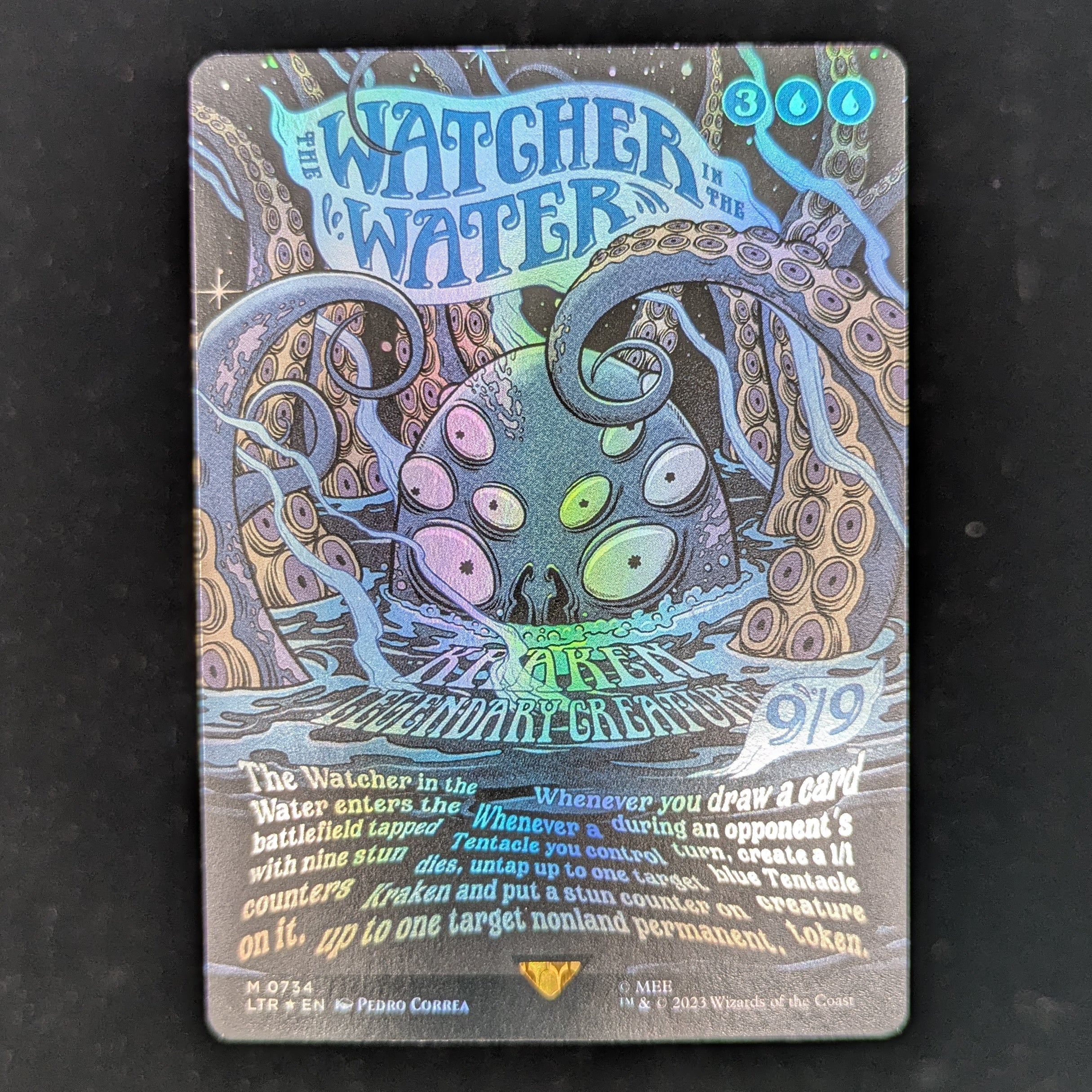 [FOIL] The Watcher in the Water (Borderless Poster) - The Lord of the Rings: Tales of Middle-earth Holiday Release - English - EX
