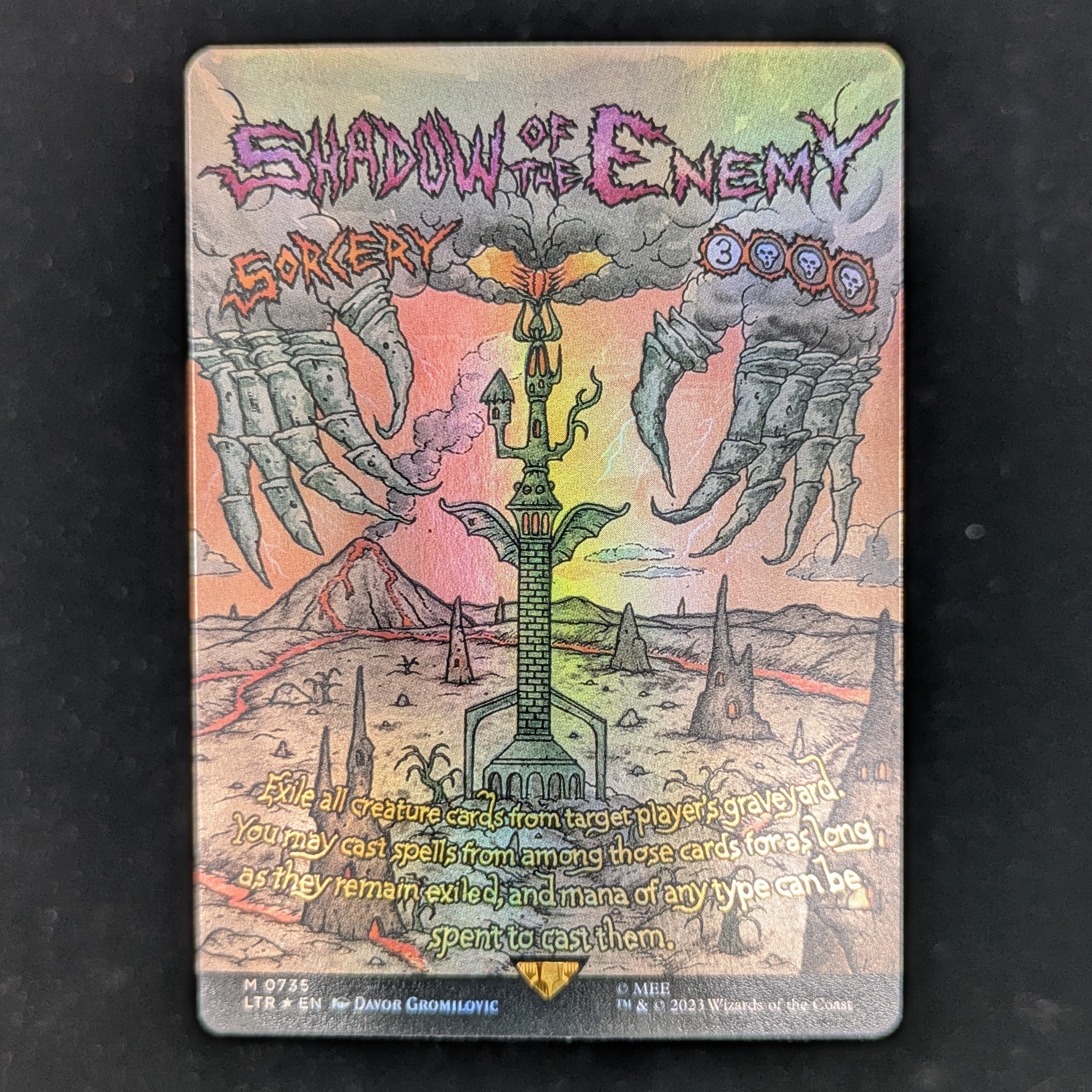 [FOIL] Shadow of the Enemy (Borderless Poster) - The Lord of the Rings: Tales of Middle-earth Holiday Release - English - NM