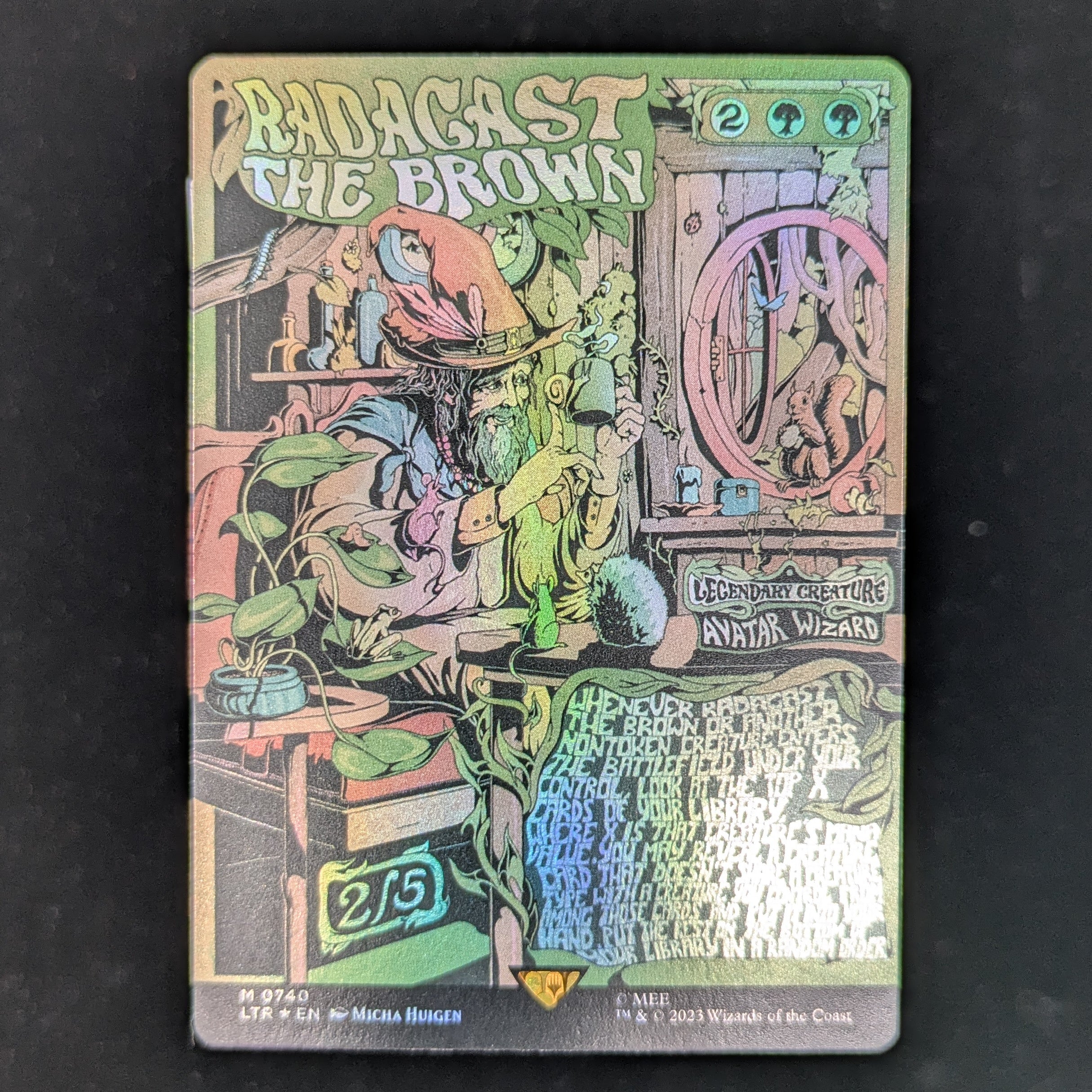 [FOIL] Radagast the Brown (Borderless Poster) - The Lord of the Rings: Tales of Middle-earth Holiday Release - English - NM
