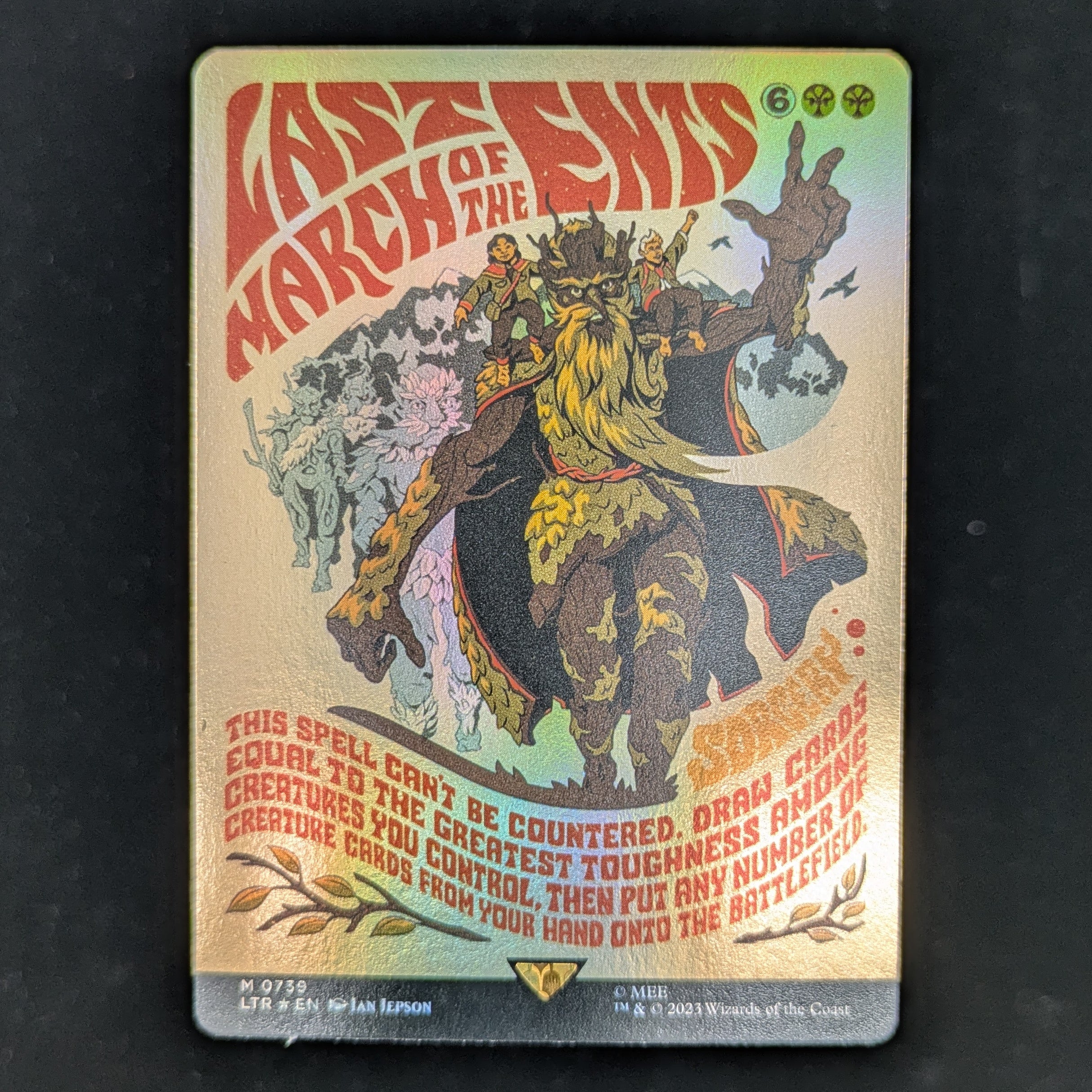 [FOIL] Last March of the Ents (Borderless Poster) - The Lord of the Rings: Tales of Middle-earth Holiday Release - English - NM