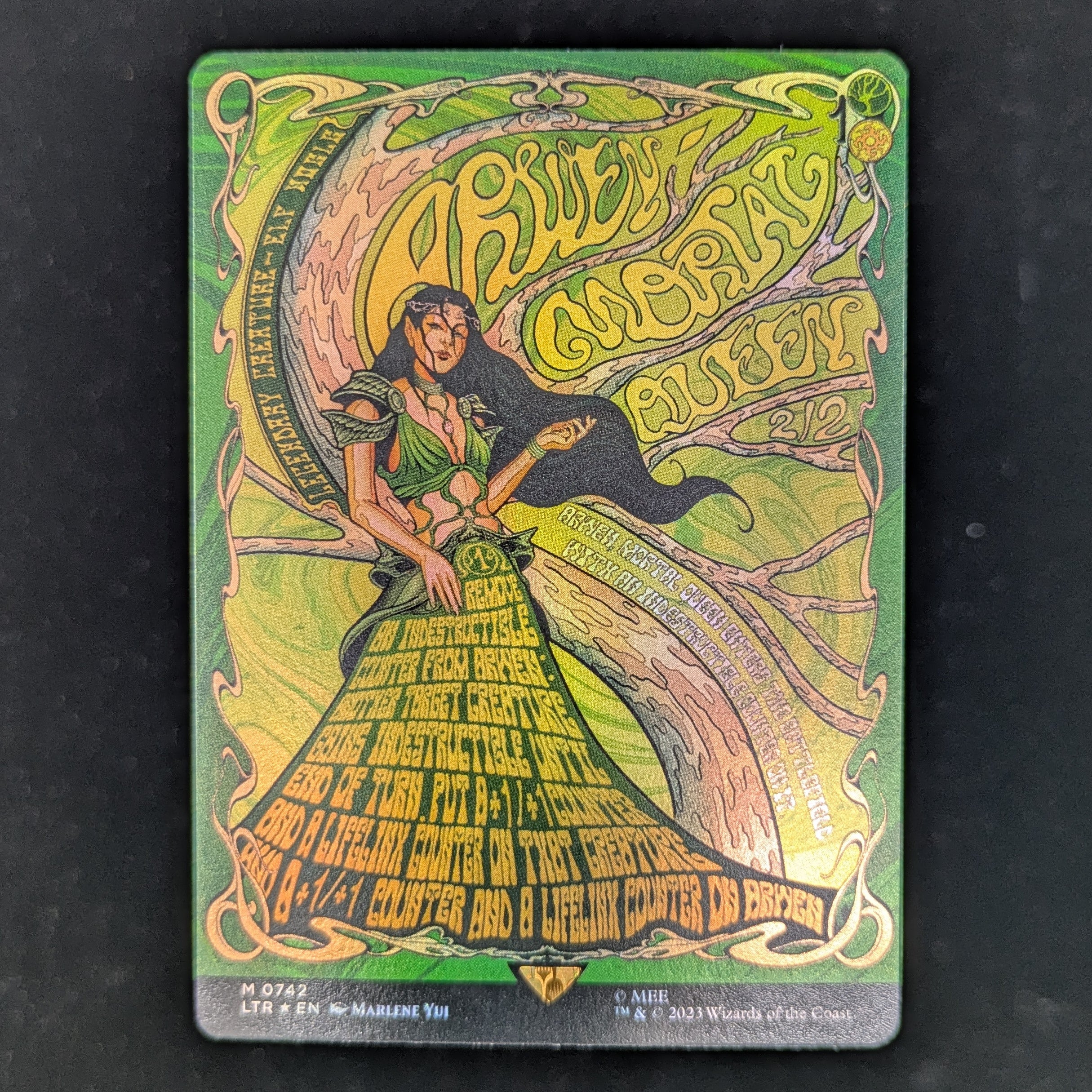 [FOIL] Arwen, Mortal Queen (Borderless Poster) - The Lord of the Rings: Tales of Middle-earth Holiday Release - English - NM