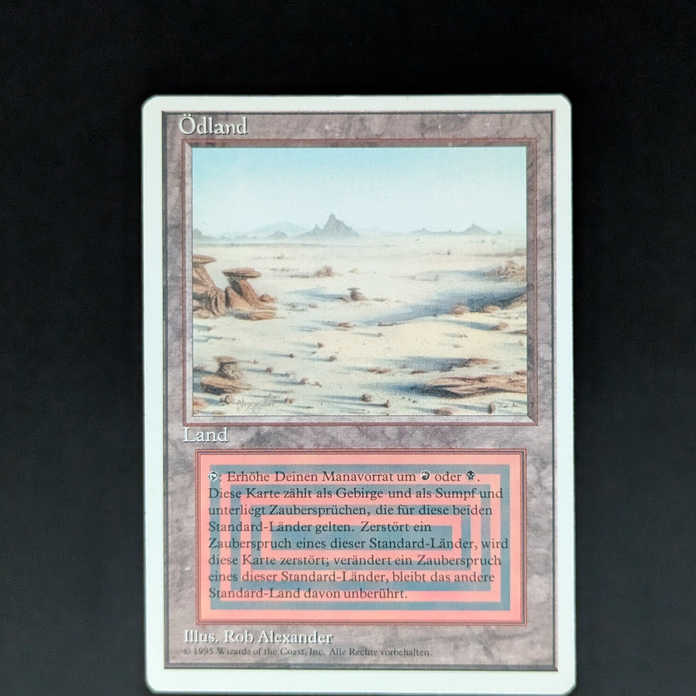 Badlands MTG サインド Sign 1枚 Badlands - Foreign White Bordered