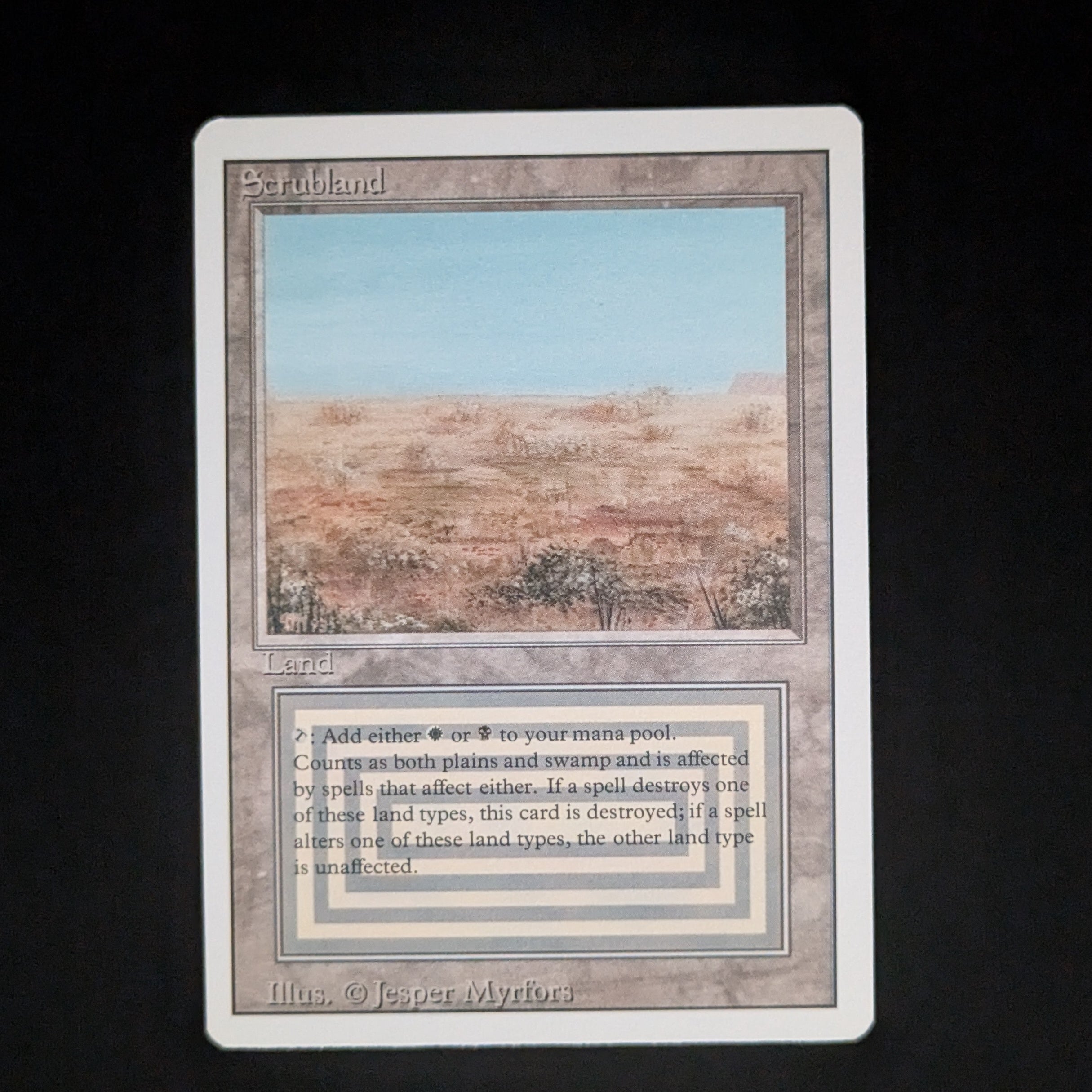 MTG Singles - Scrubland - Revised - EX - 35765