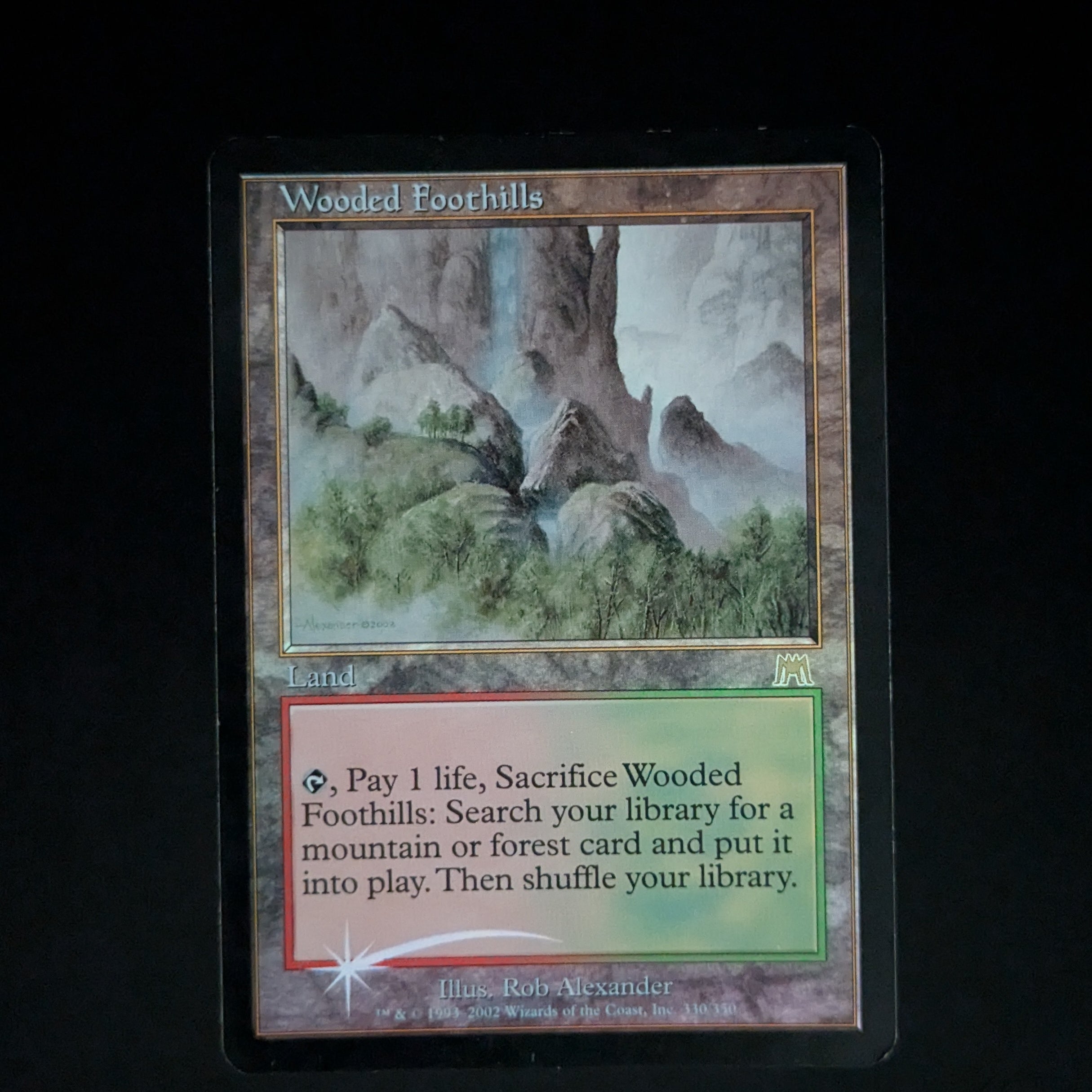 [FOIL] Wooded Foothills - Onslaught - English - PL