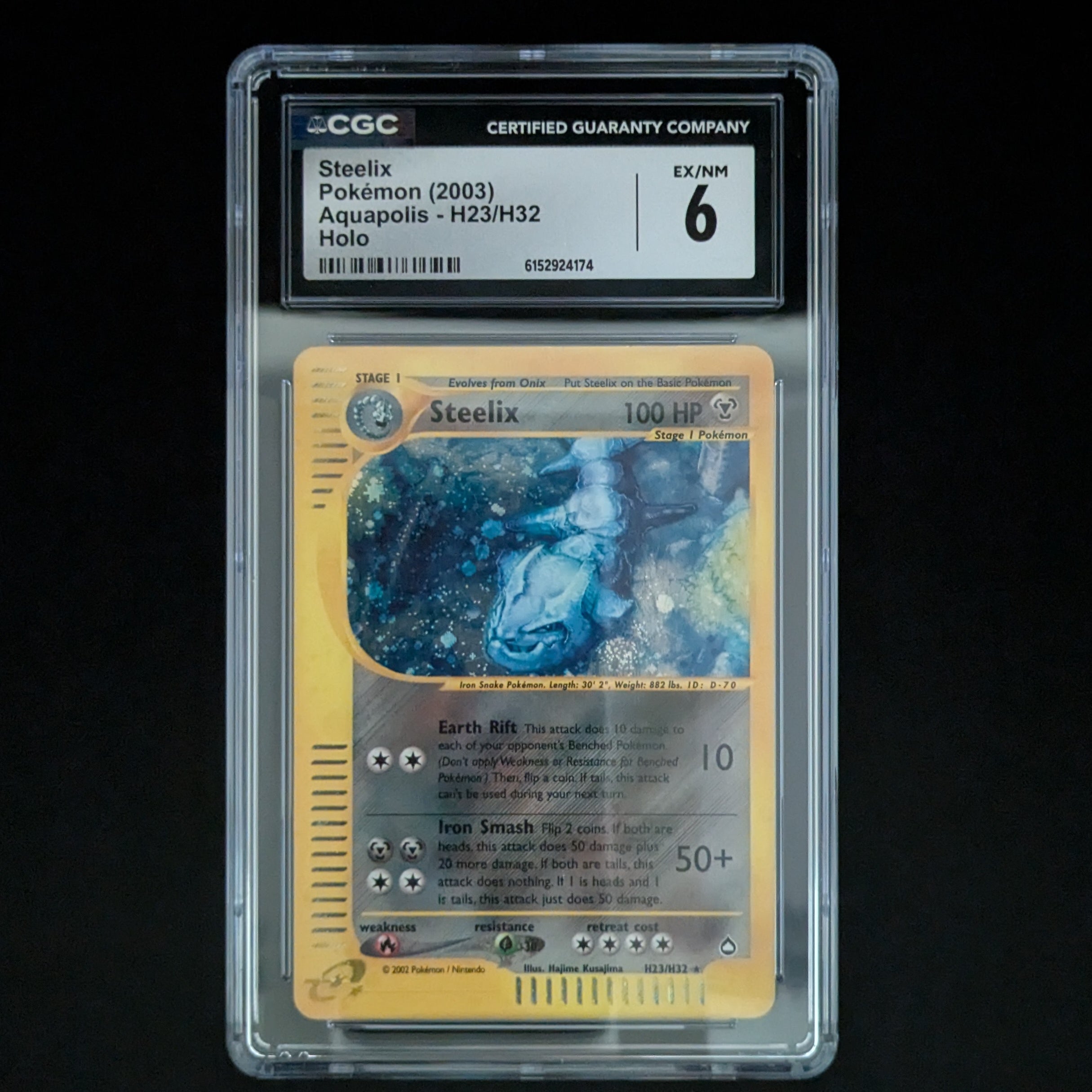 Steelix (AQ H23) - Aquapolis  - English - CGC 6