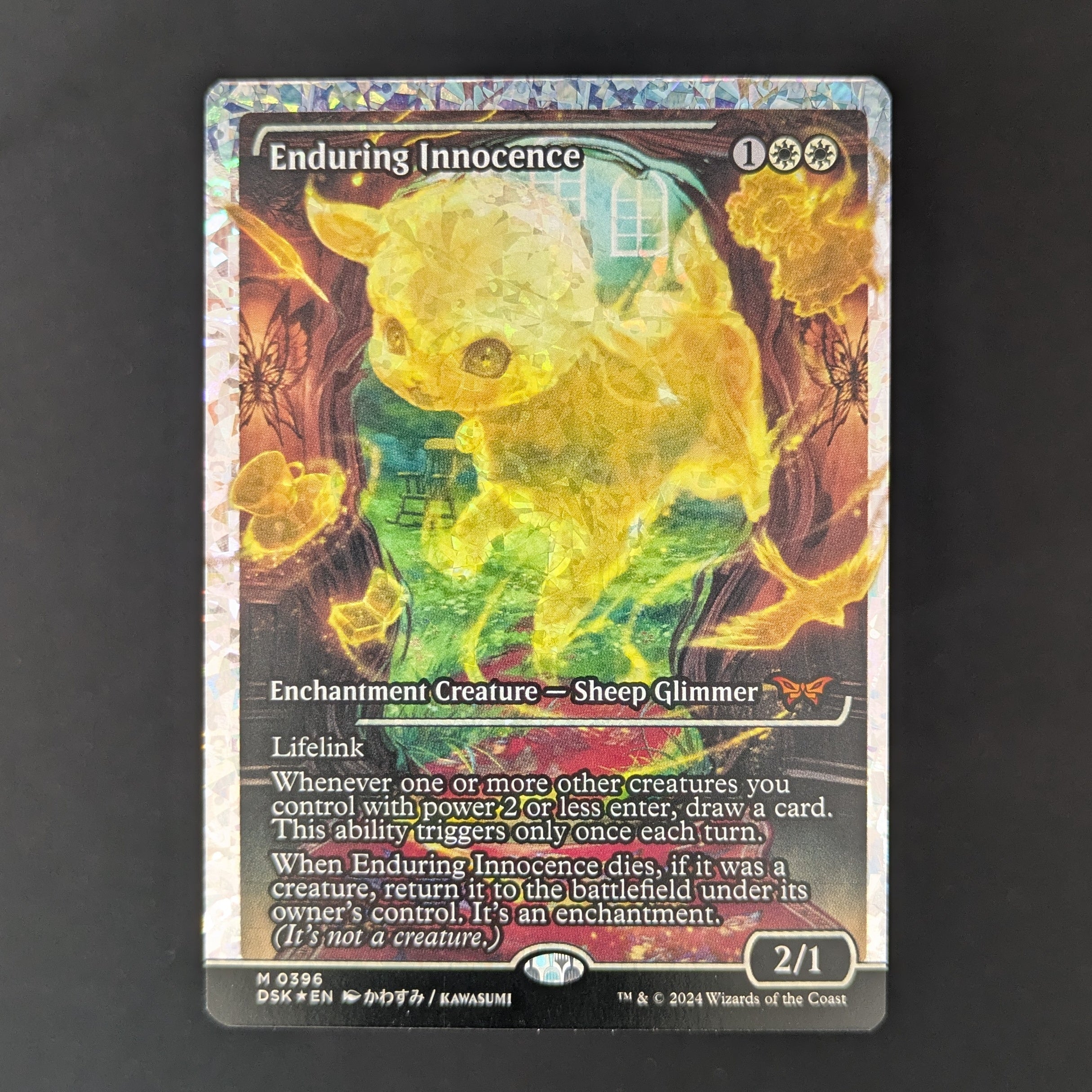 MTG Singles - [FOIL] Enduring Innocence (Showcase) (Fracture Foil) - Duskmourn: House of Horror: Extras - English - NM - 