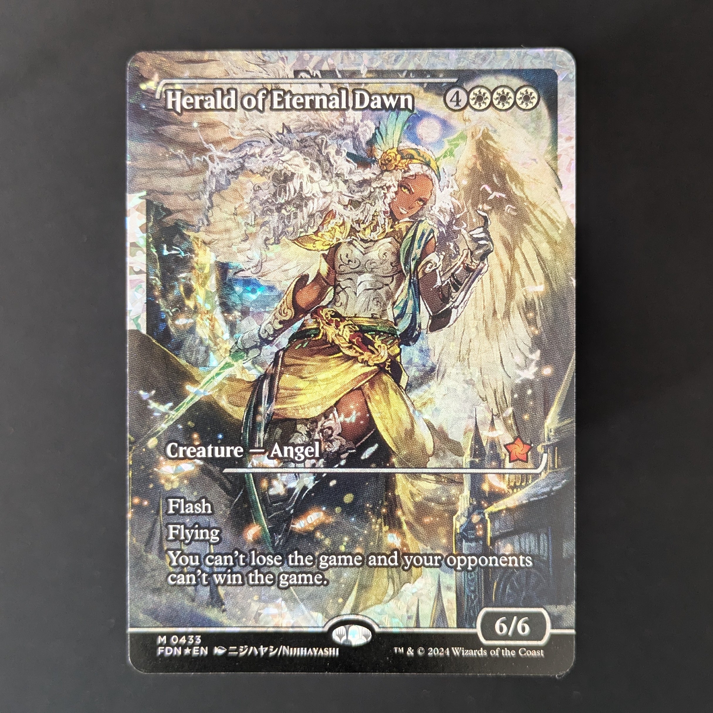 MTG Singles - [FOIL] Herald of Eternal Dawn (Showcase) (Fracture Foil) - Magic: The Gathering Foundations: Extras - English - NM - 