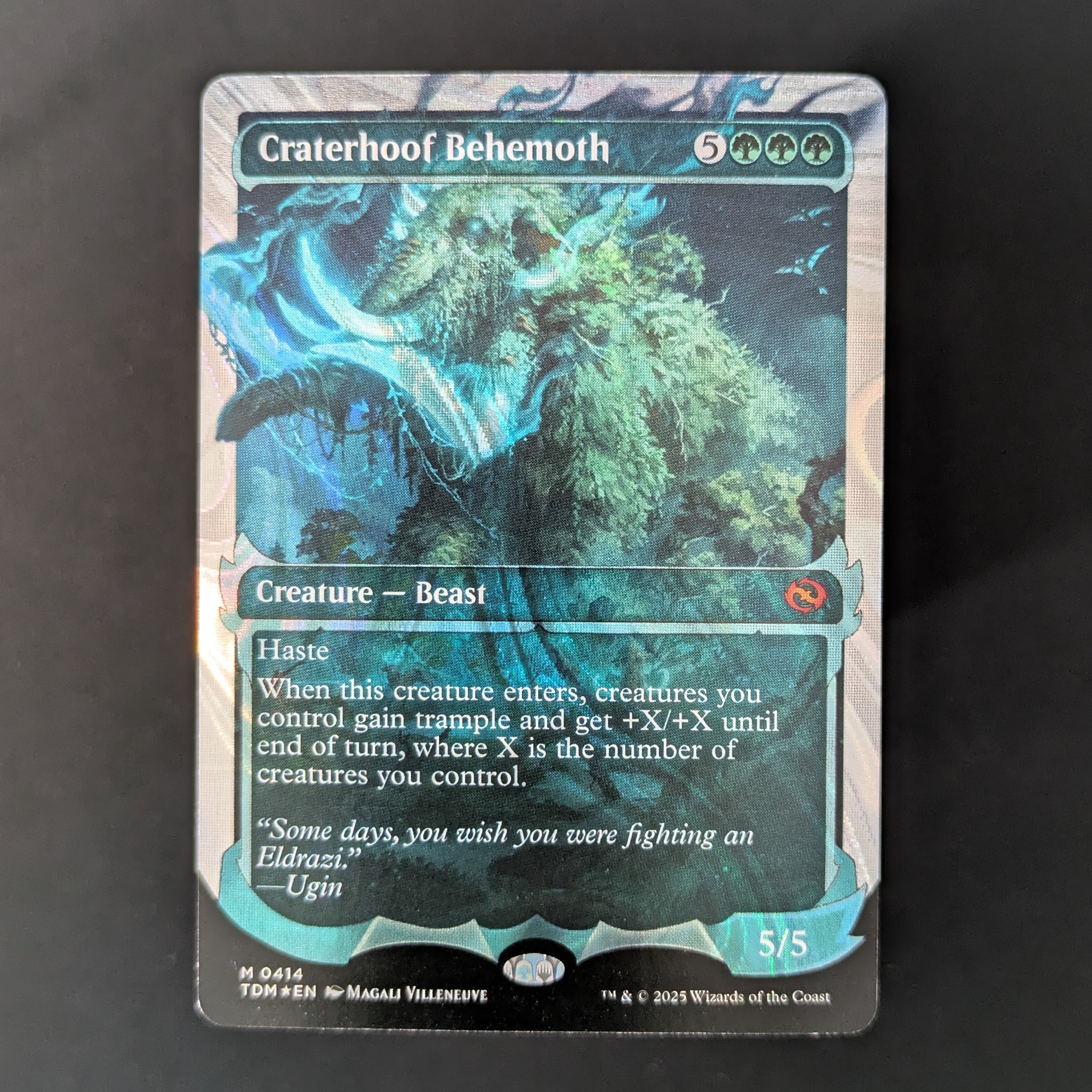 [FOIL] Craterhoof Behemoth (Showcase) (Halo Foil) - Tarkir: Dragonstorm: Extras - English - NM