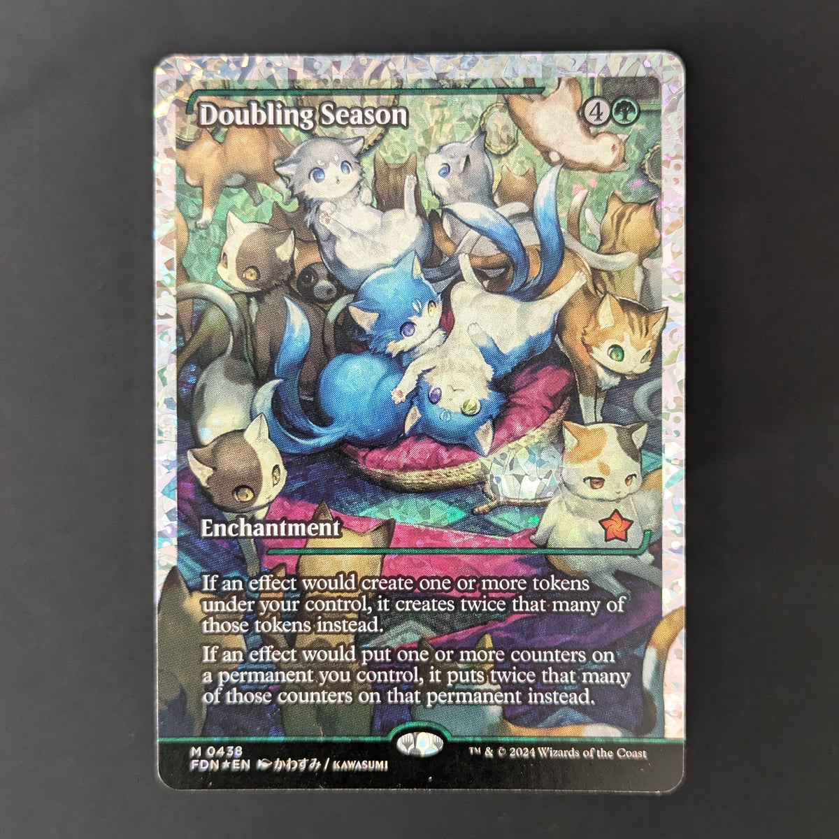 MTG Singles - [FOIL] Doubling Season (Showcase) (Fracture Foil) - Magic: The Gathering Foundations: Extras - English - NM - 