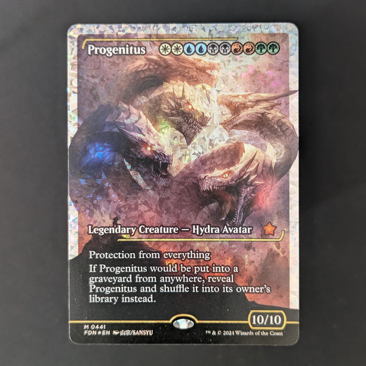 MTG Singles - [FOIL] Progenitus (Showcase) (Fracture Foil) - Magic: The Gathering Foundations: Extras - English - NM - 