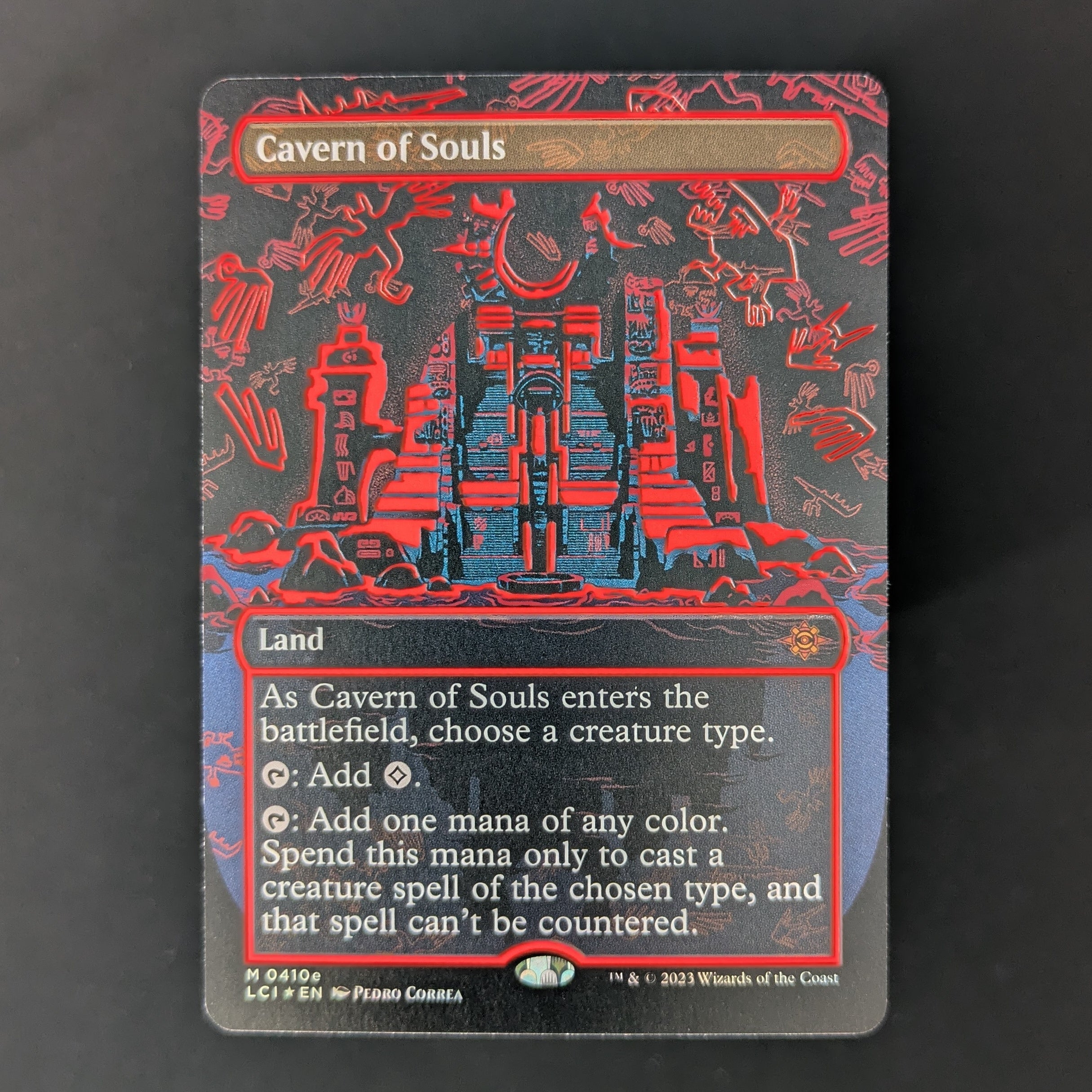 [FOIL] Cavern of Souls (0410e) (Borderless) - The Lost Caverns of Ixalan: Extras - English - NM