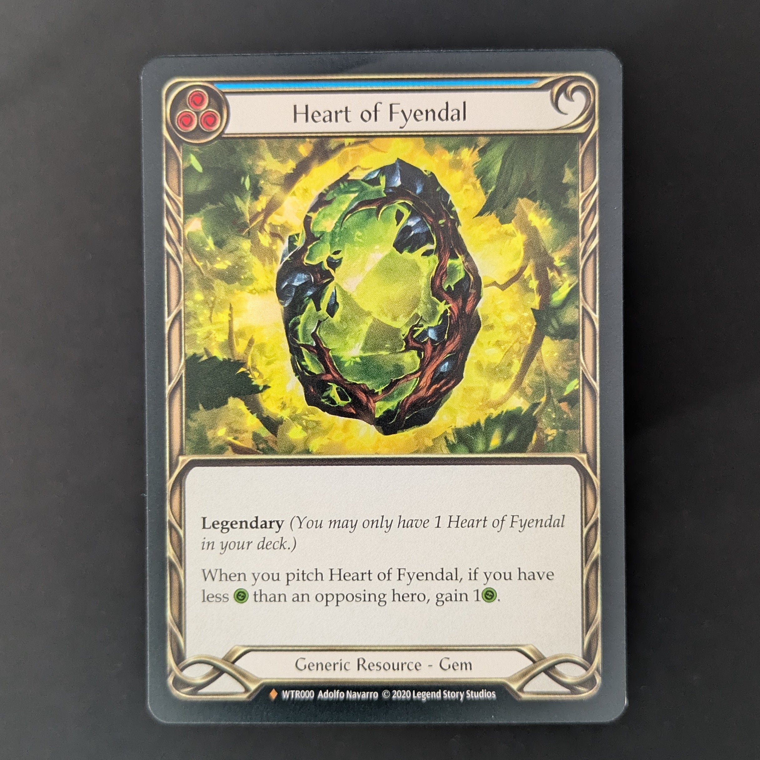 FAB Singles - Heart of Fyendal (Rainbow Foil) - Welcome to Rathe - Unlimited - English - PL - BENT - 
