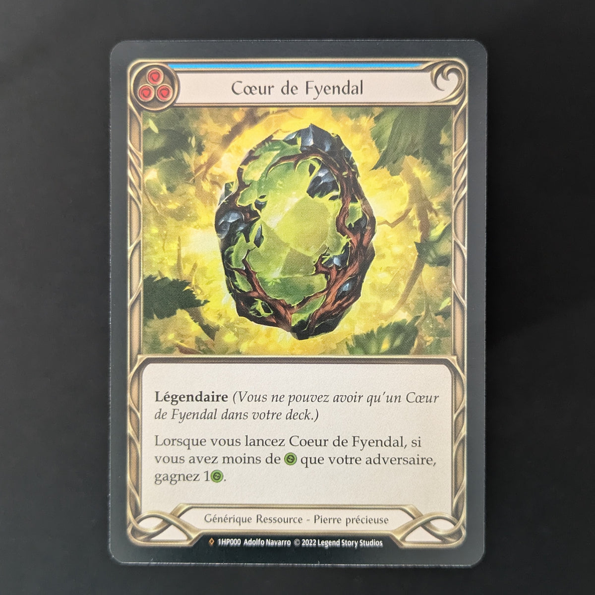FAB Singles - Heart of Fyendal (Rainbow Foil) - History Pack 1 - Black Label - French - EX - 