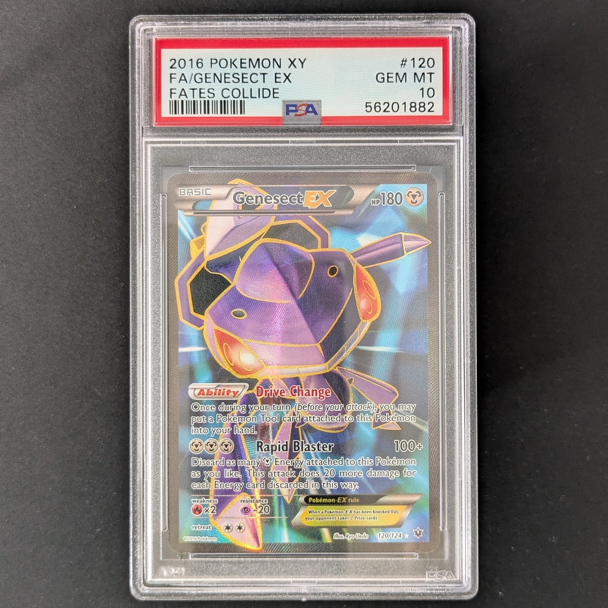 PTCG Singles - Genesect EX (FCO 120) - Fates Collide - English - PSA 10 - 