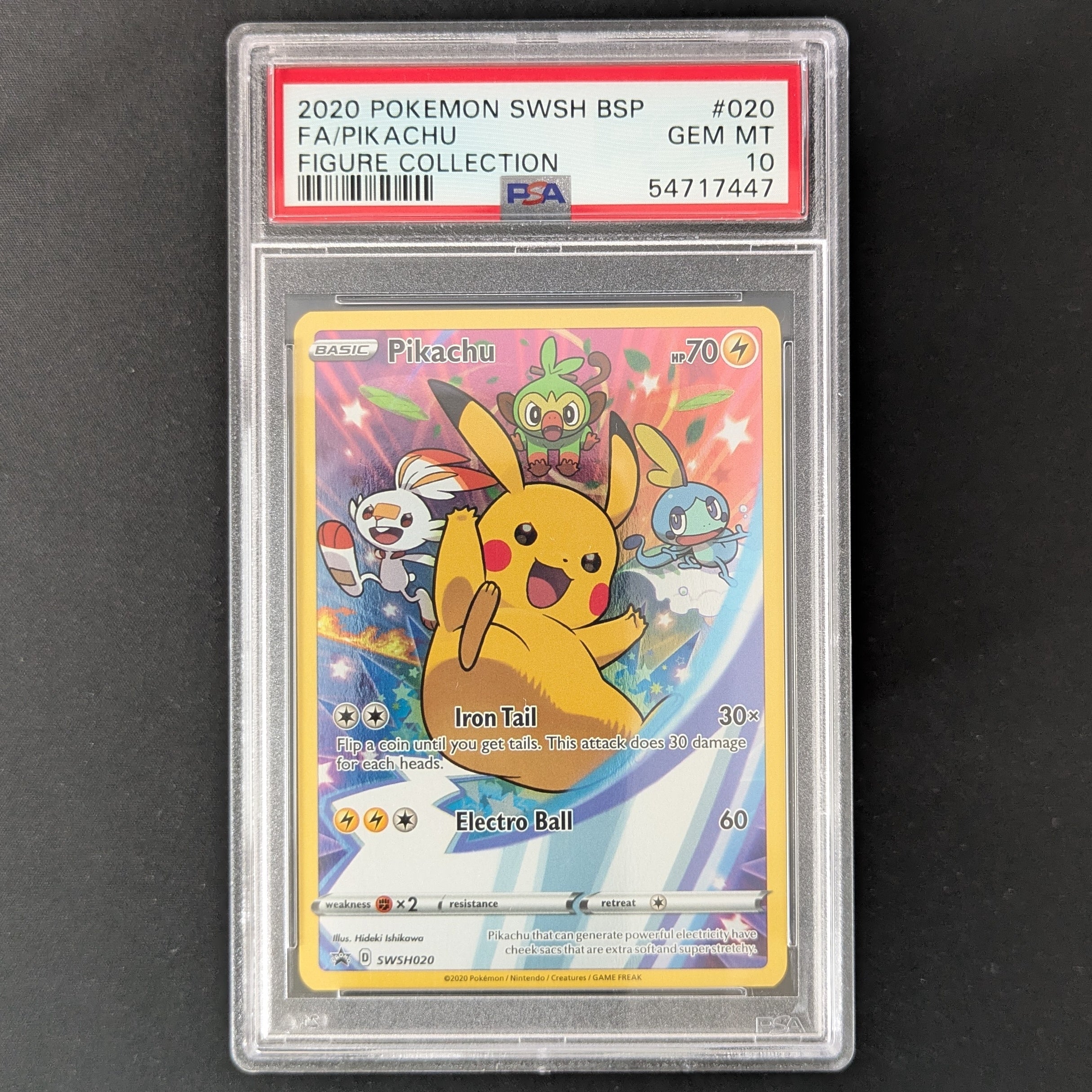 Pikachu (SWSH 020) - SWSH Black Star Promos - English - PSA 10