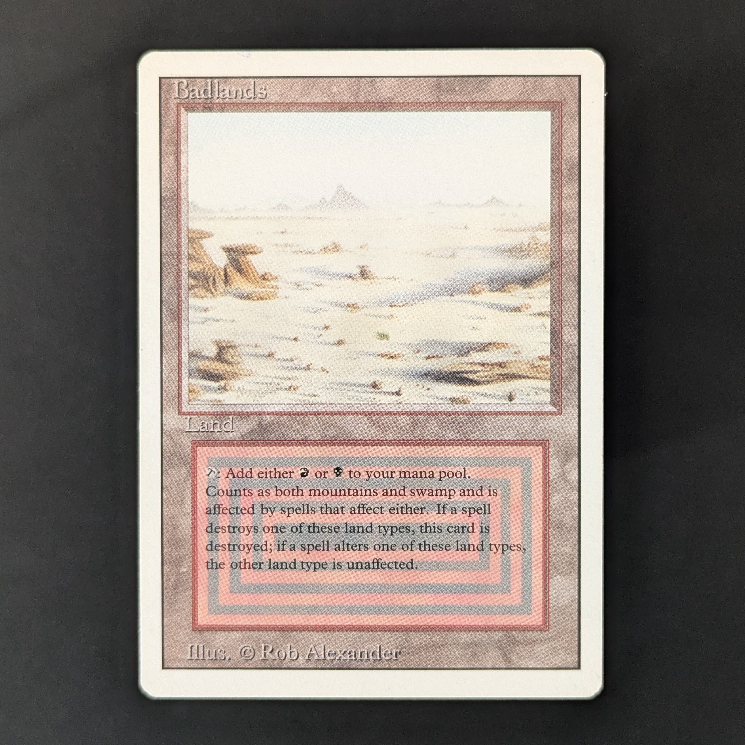 Badlands MTG サインド Sign 1枚 Badlands - Revised