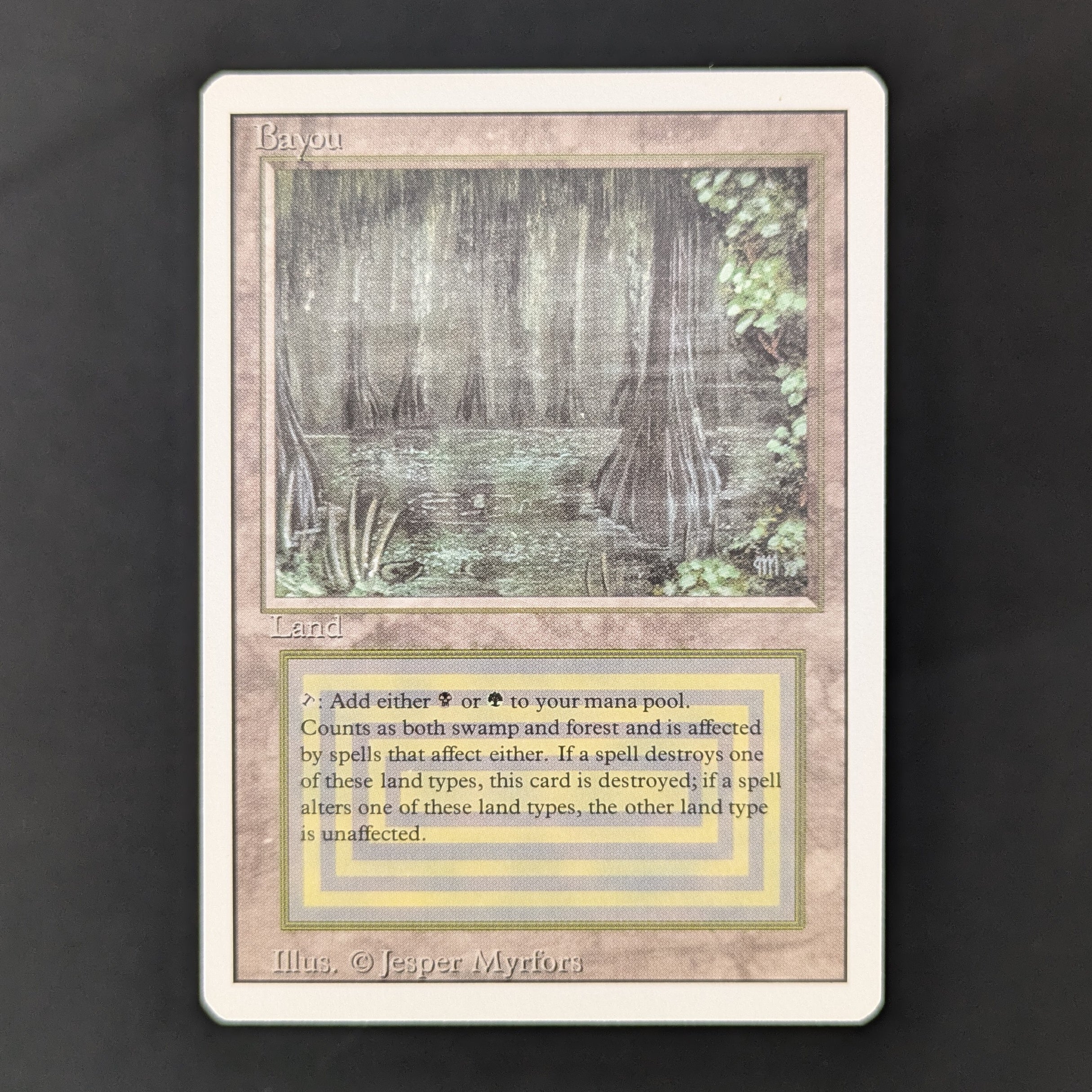 リバイズド Bayou 英語版 状態MP程度　mtg Bayou - Revised
