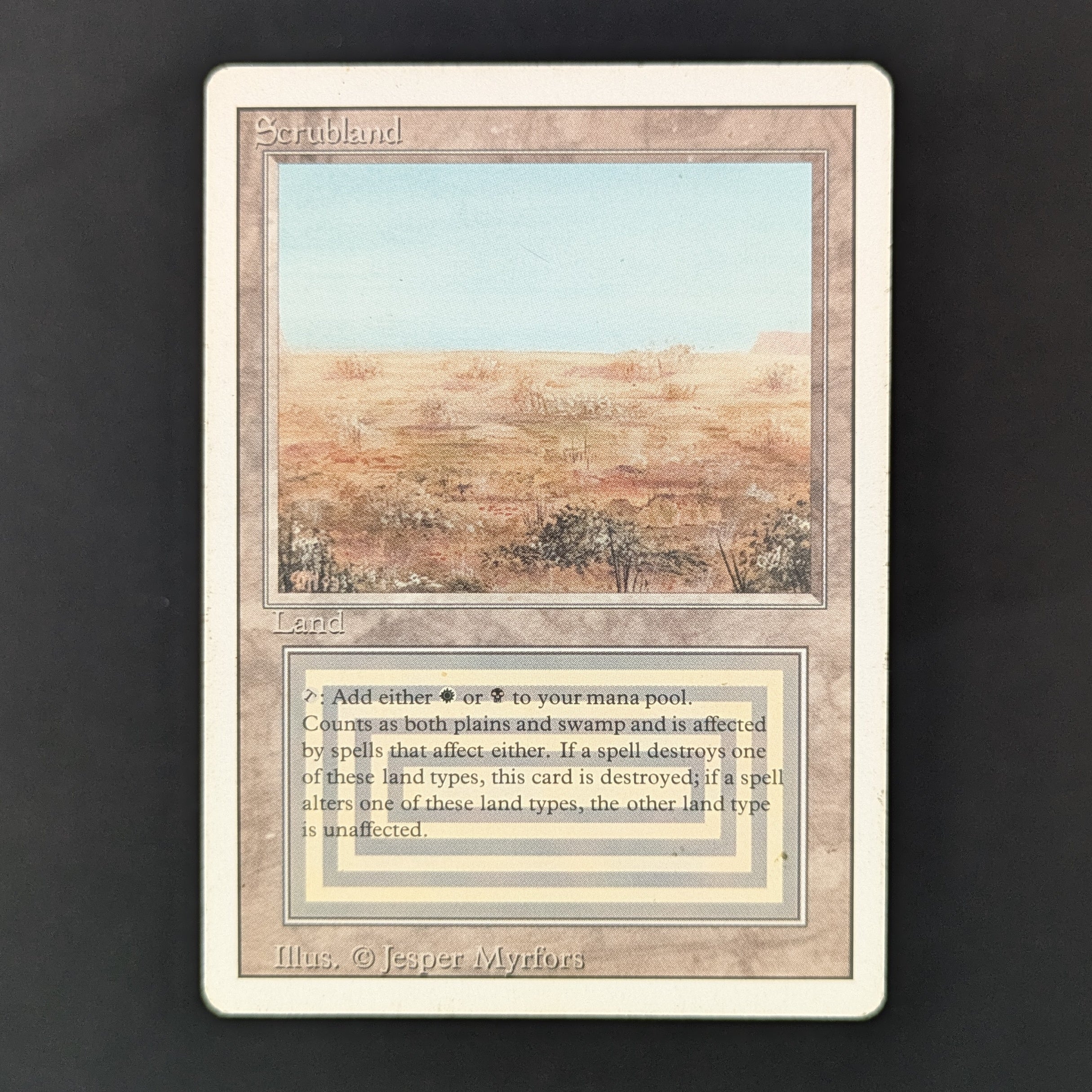 MTG Scrubland HP フランス語 Scrubland - Revised