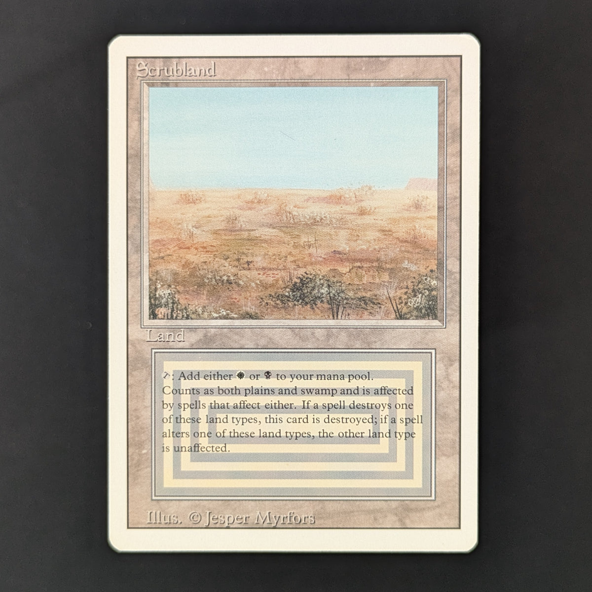 MTG Singles - Scrubland - Revised - LP - 36234