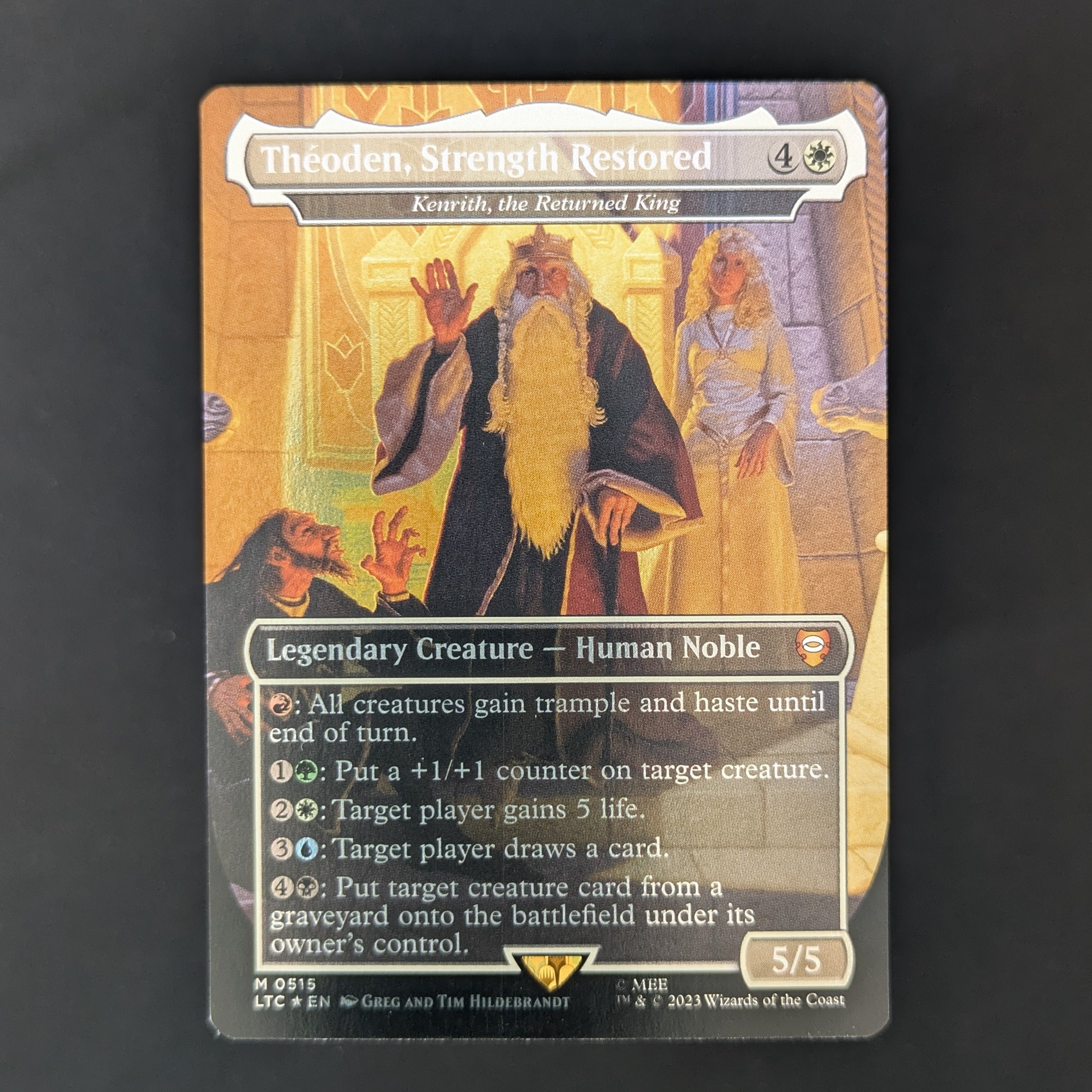 [FOIL] Kenrith, the Returned King (V.2) - The Lord of the Rings: Tales of Middle-earth Holiday Release - English - NM