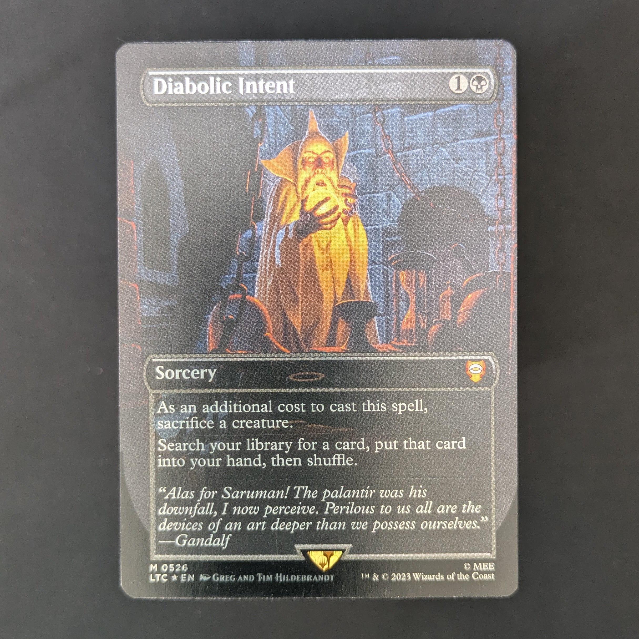 [FOIL] Diabolic Intent (V.2) - The Lord of the Rings: Tales of Middle-earth Holiday Release - English - NM