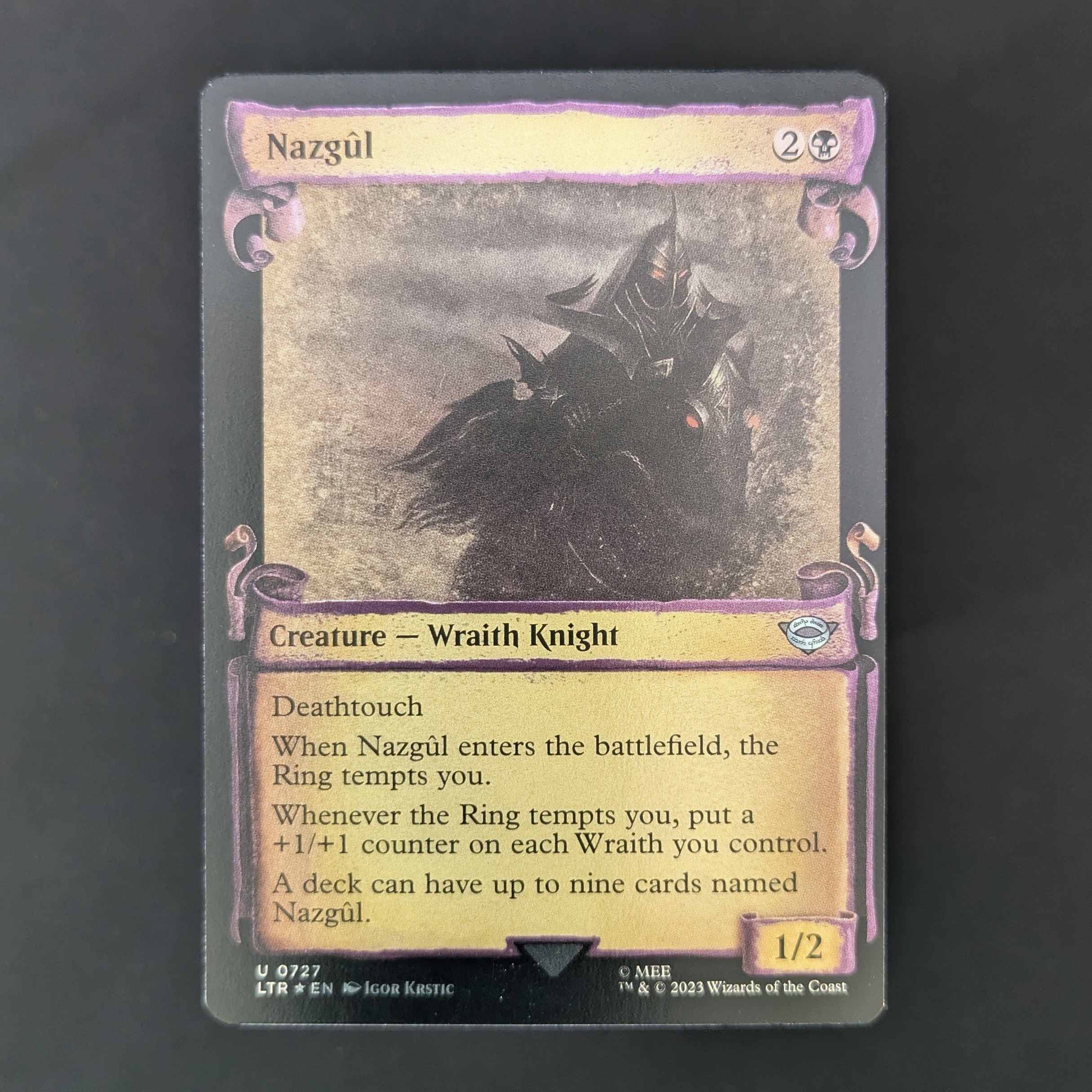 [FOIL] Nazgul (0727) (Showcase Scrolls) - The Lord of the Rings: Tales of Middle-earth Holiday Release - English - NM