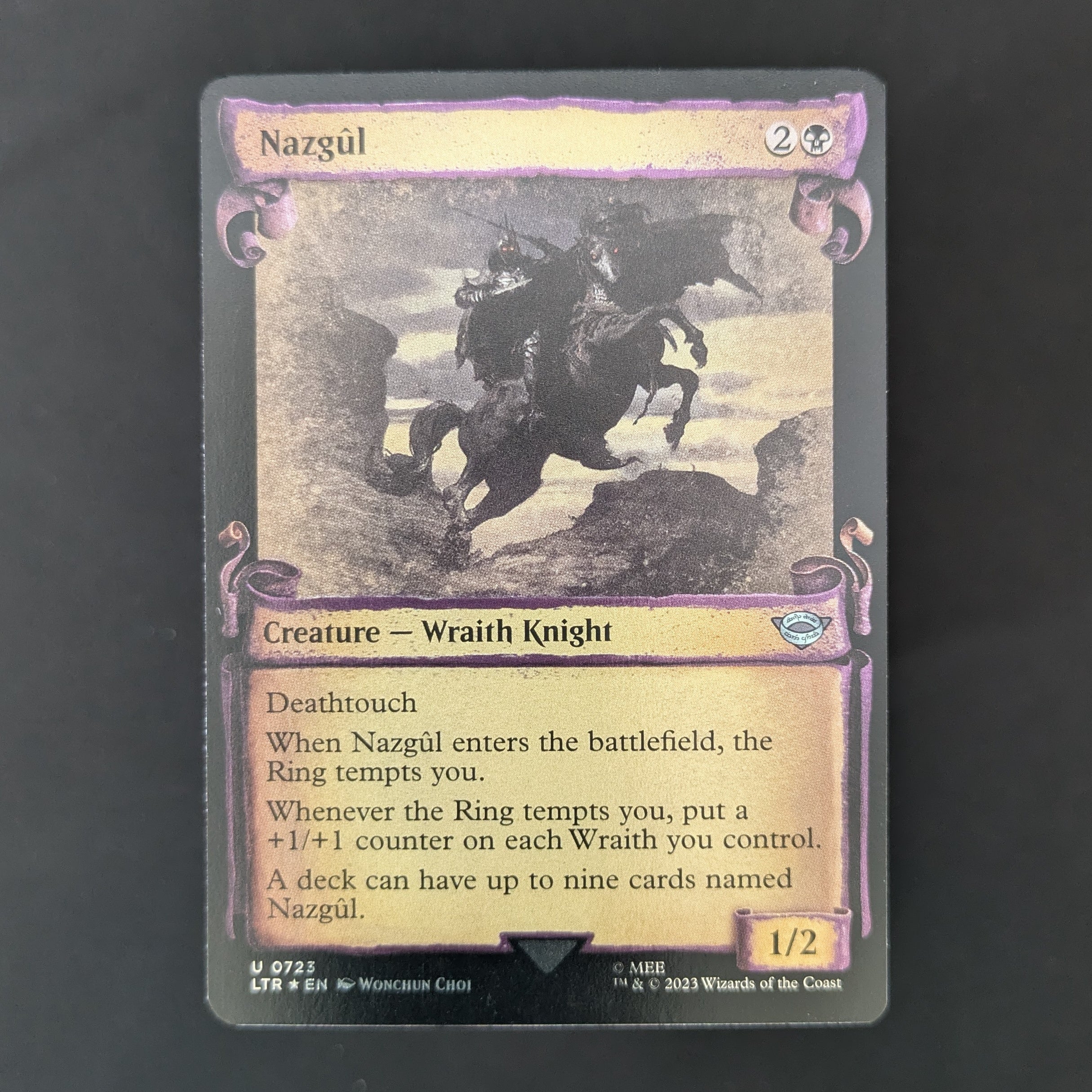 [FOIL] Nazgul (0723) (Showcase Scrolls) - The Lord of the Rings: Tales of Middle-earth Holiday Release - English - NM