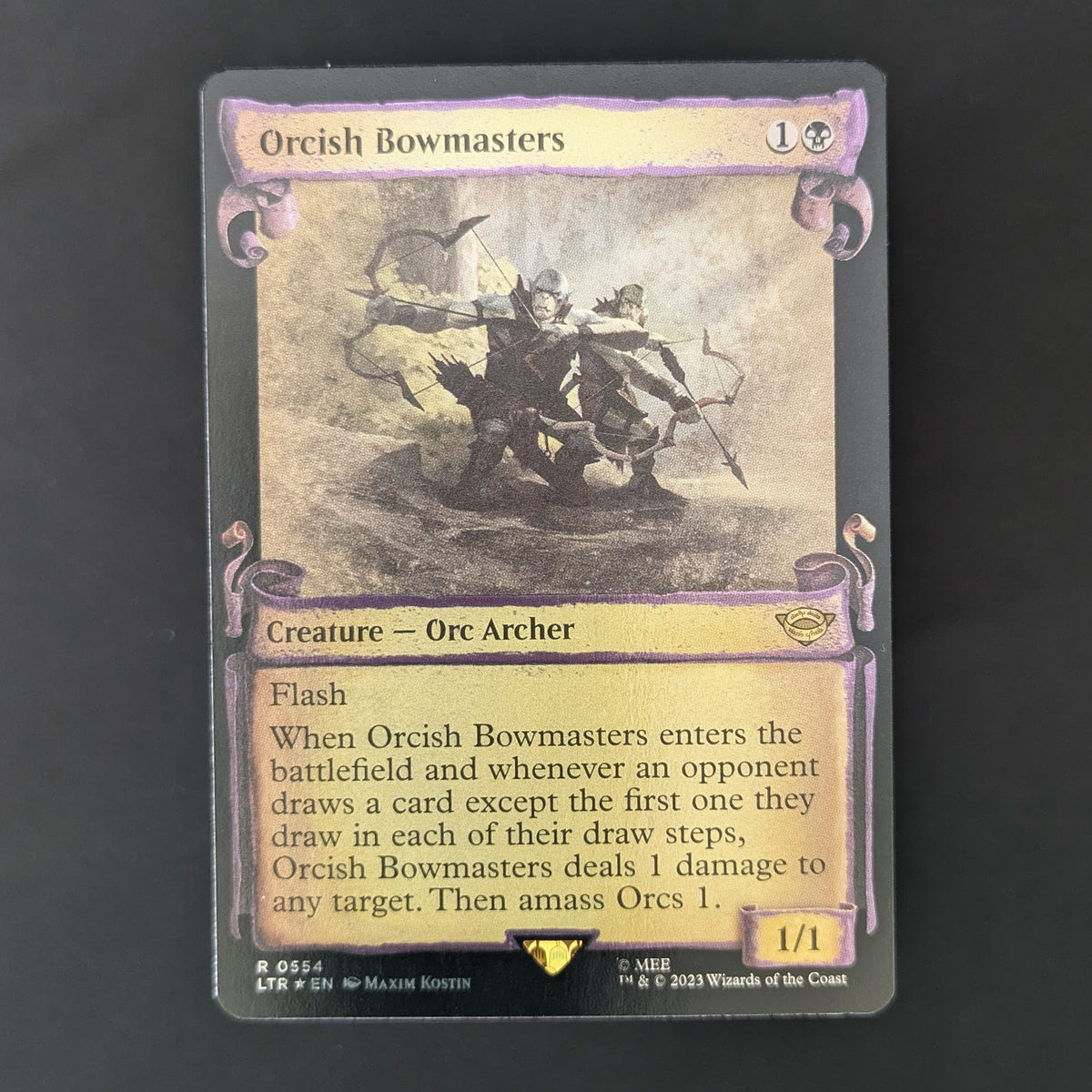 [FOIL] Orcish Bowmasters (V.2) - The Lord of the Rings: Tales of Middle-earth Holiday Release - English - NM