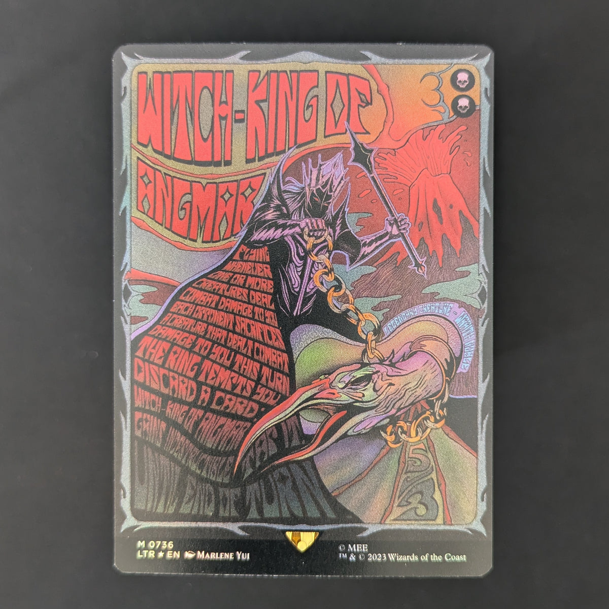 [FOIL] Witch-king of Angmar (Borderless Poster) - The Lord of the Rings: Tales of Middle-earth Holiday Release - English - NM