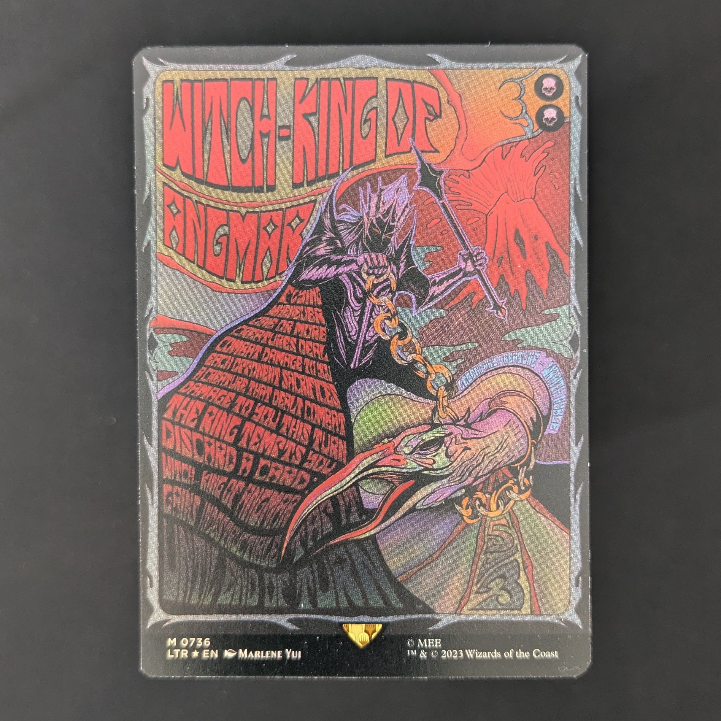 [FOIL] Witch-king of Angmar (Borderless Poster) - The Lord of the Rings: Tales of Middle-earth Holiday Release - English - NM