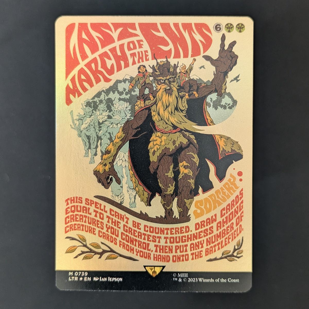 [FOIL] Last March of the Ents (Borderless Poster) - The Lord of the Rings: Tales of Middle-earth Holiday Release - English - NM