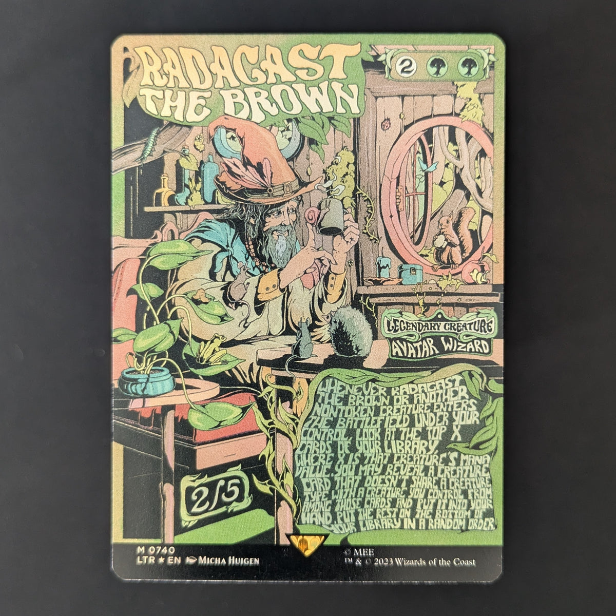 [FOIL] Radagast the Brown (Borderless Poster) - The Lord of the Rings: Tales of Middle-earth Holiday Release - English - NM