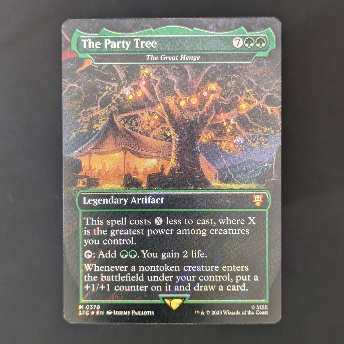 [FOIL] The Party Tree - The Great Henge (Surge Foil) - Commander: The Lord of the Rings: Tales of Middle-earth: Extras - English - NM