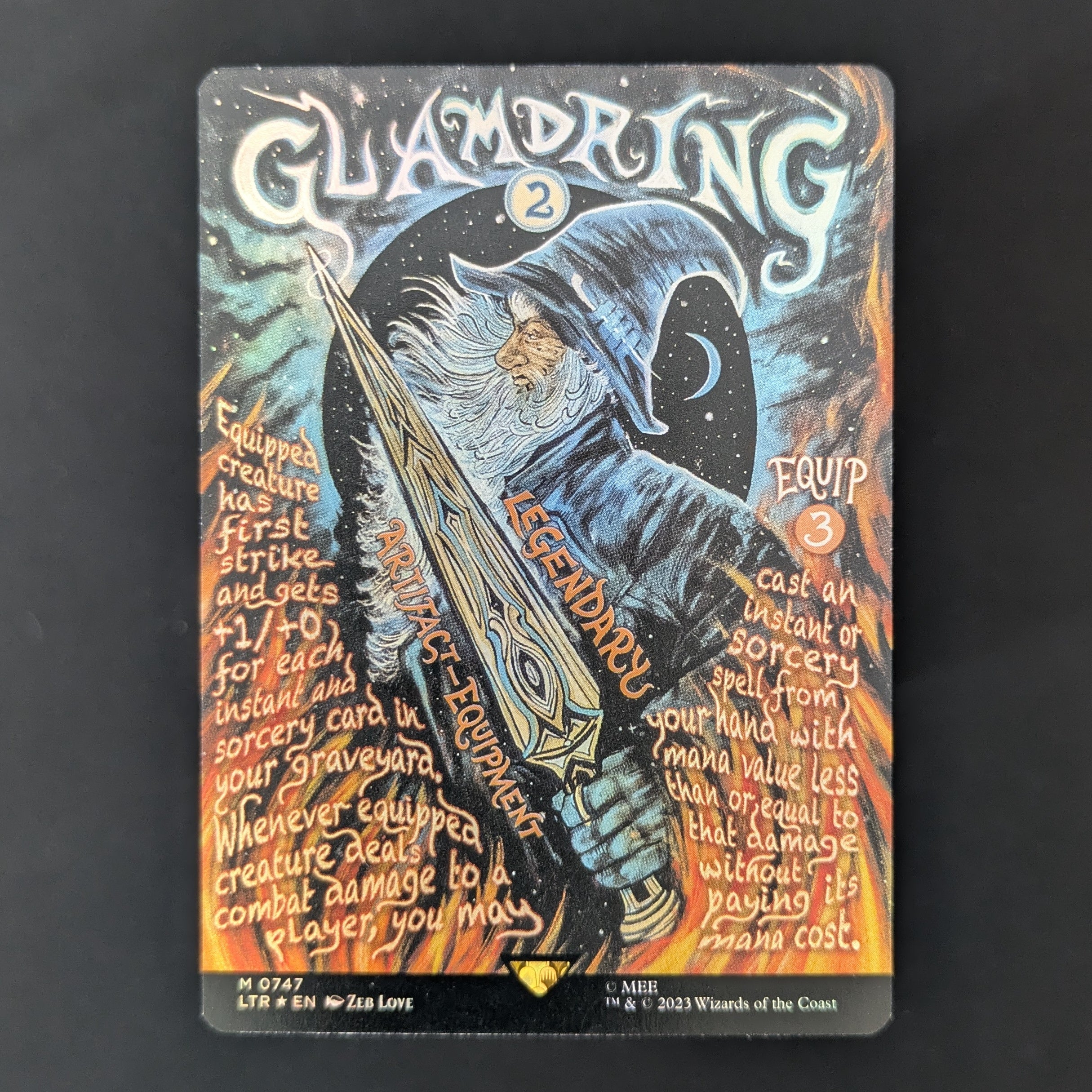 [FOIL] Glamdring (Borderless Poster) - The Lord of the Rings: Tales of Middle-earth Holiday Release - English - NM