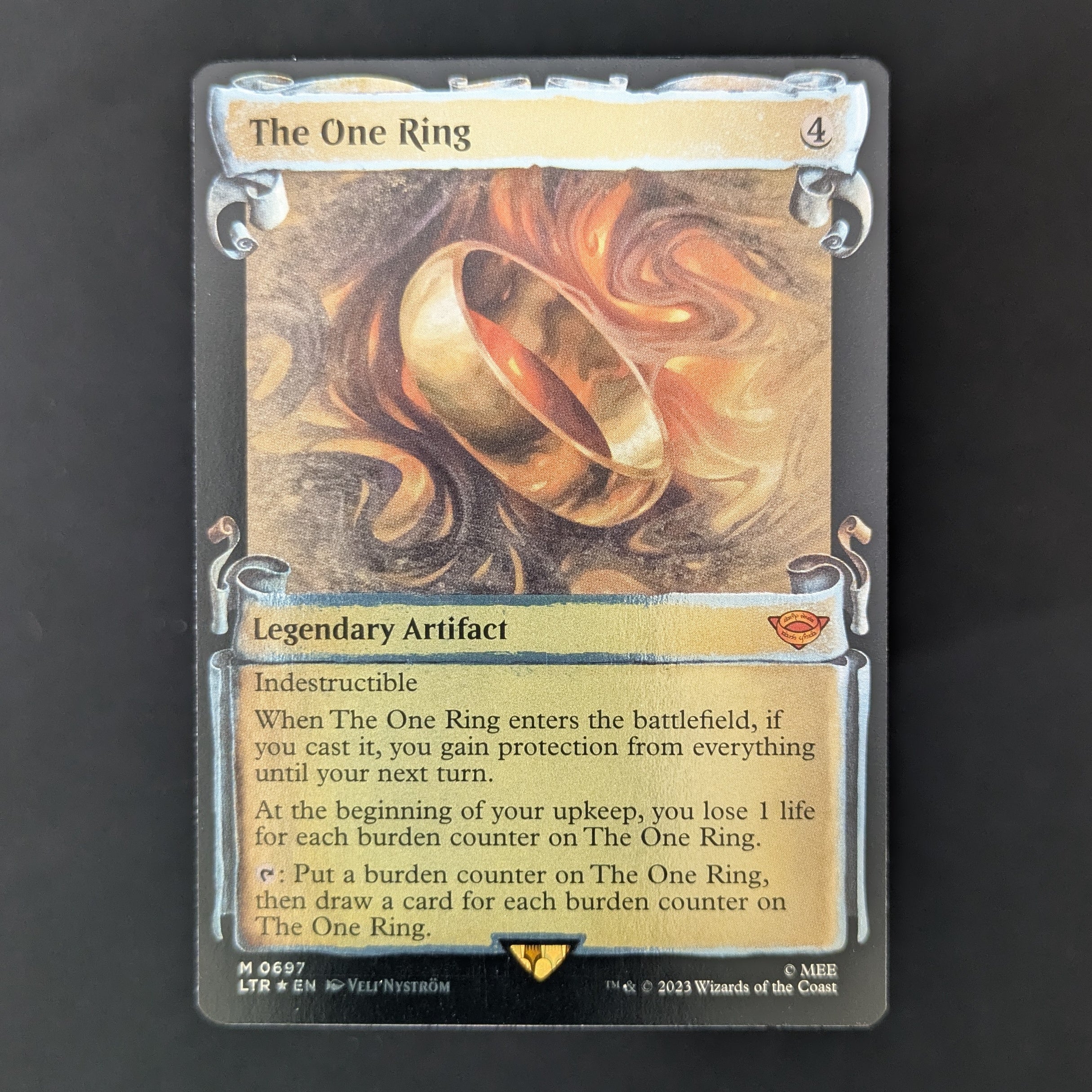 [FOIL] The One Ring (Showcase Scrolls) - The Lord of the Rings: Tales of Middle-earth Holiday Release - English - NM